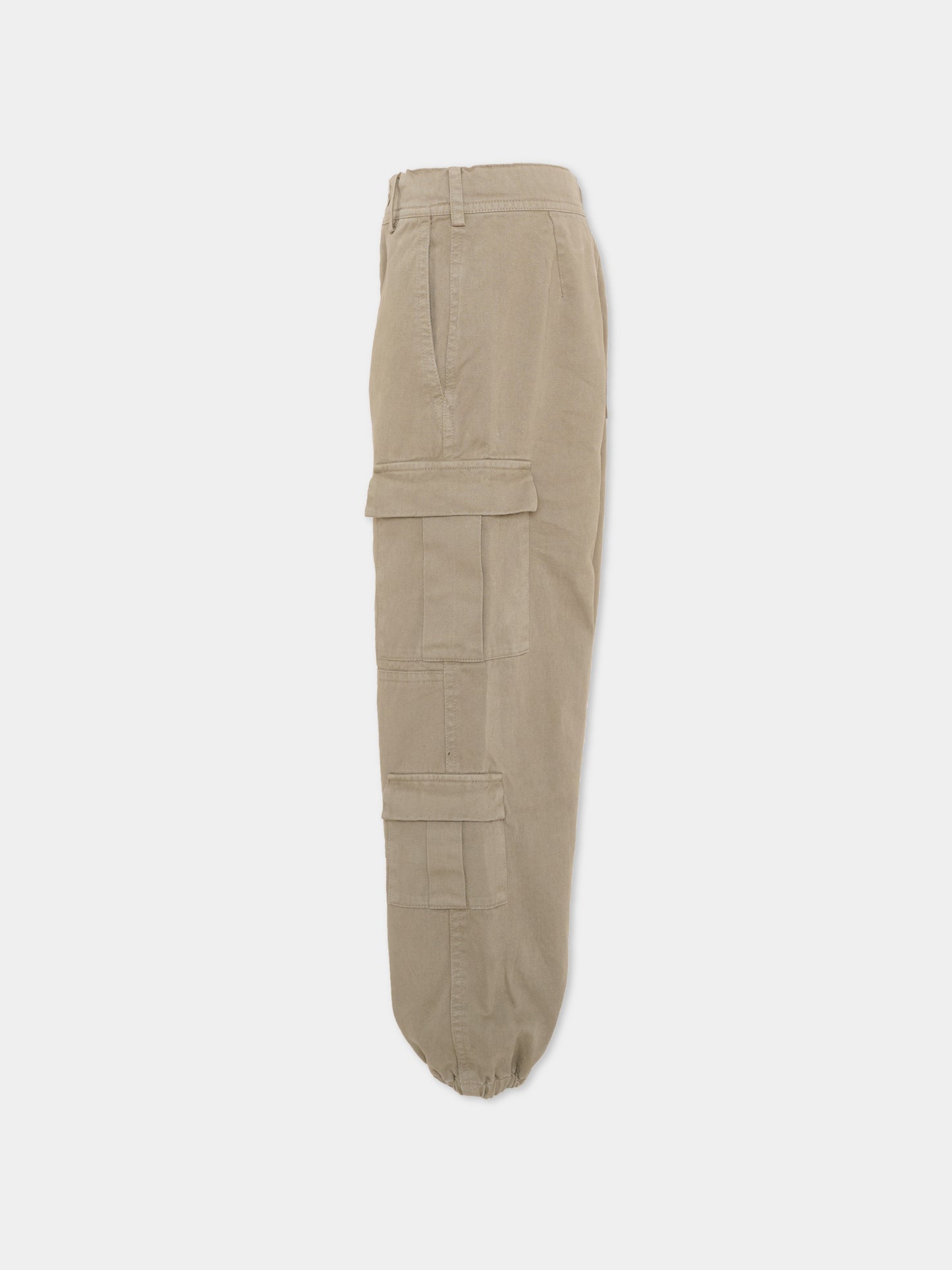 Pantalone cargo verde per bambino con logo,Stella Mccartney Kids,TZ6H20 Z0628 774