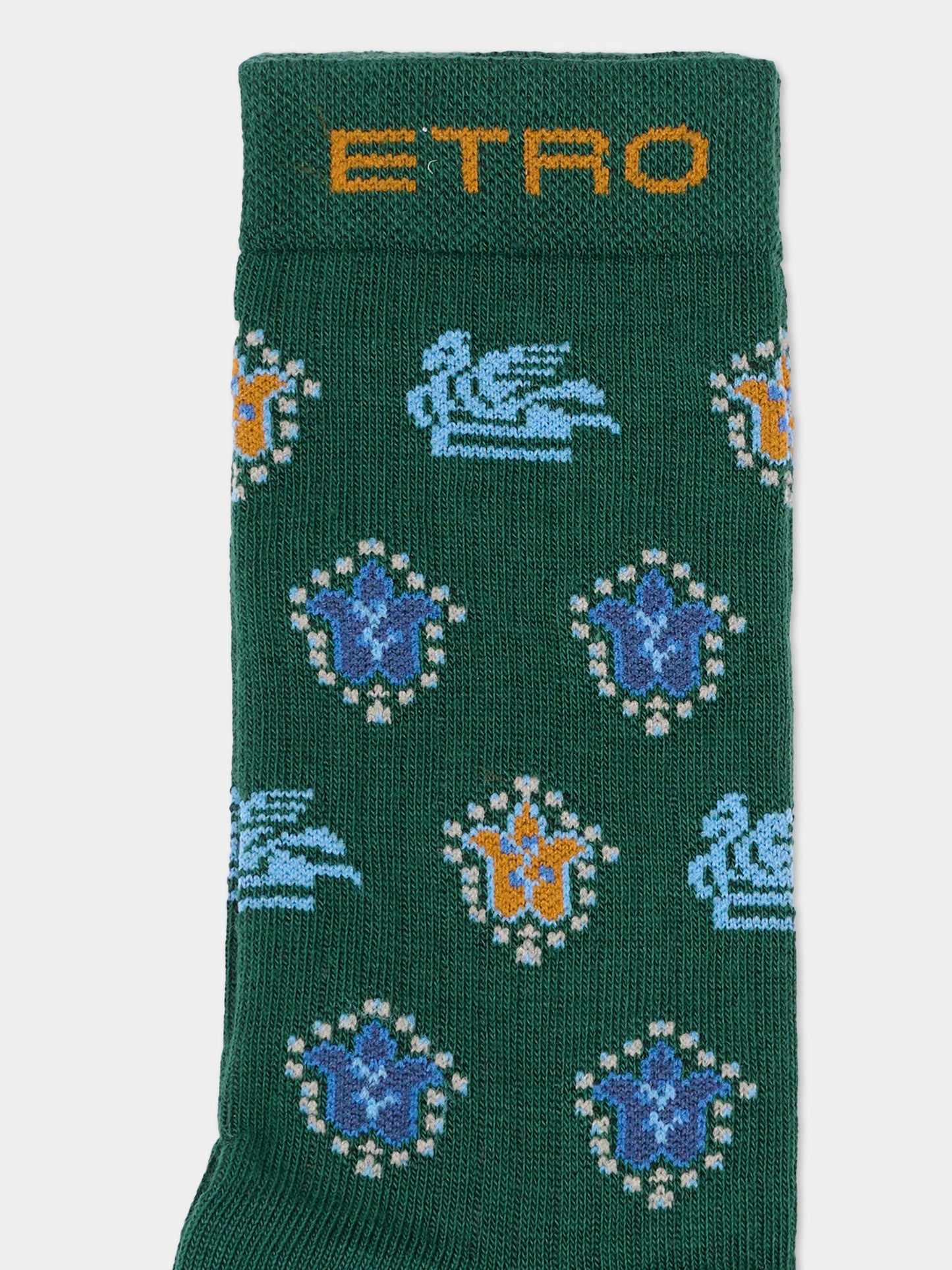 Calzino verde per bambino con Pegaso,Etro,GZ0H00 Z0553 766MC