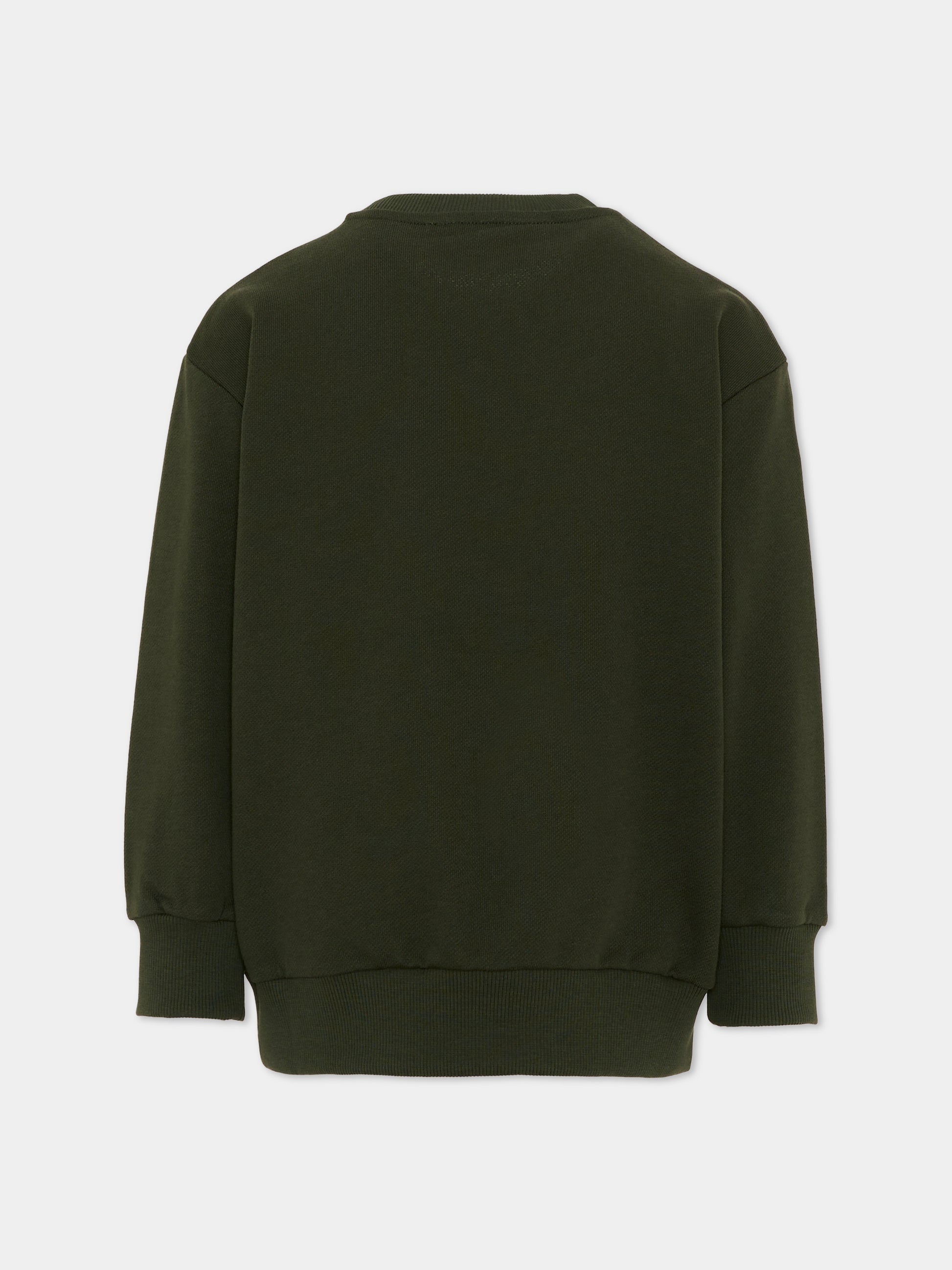 Felpa verde per bambini con logo,Etro,GZ4P20 Z3183 70J