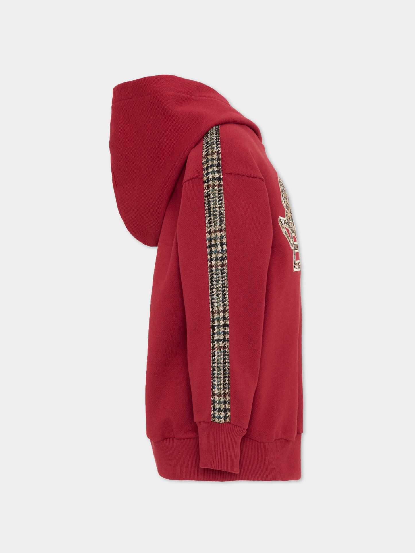 Felpa bordeaux per bambini con Pegaso,Etro,GZ4P40 Z3183 52C