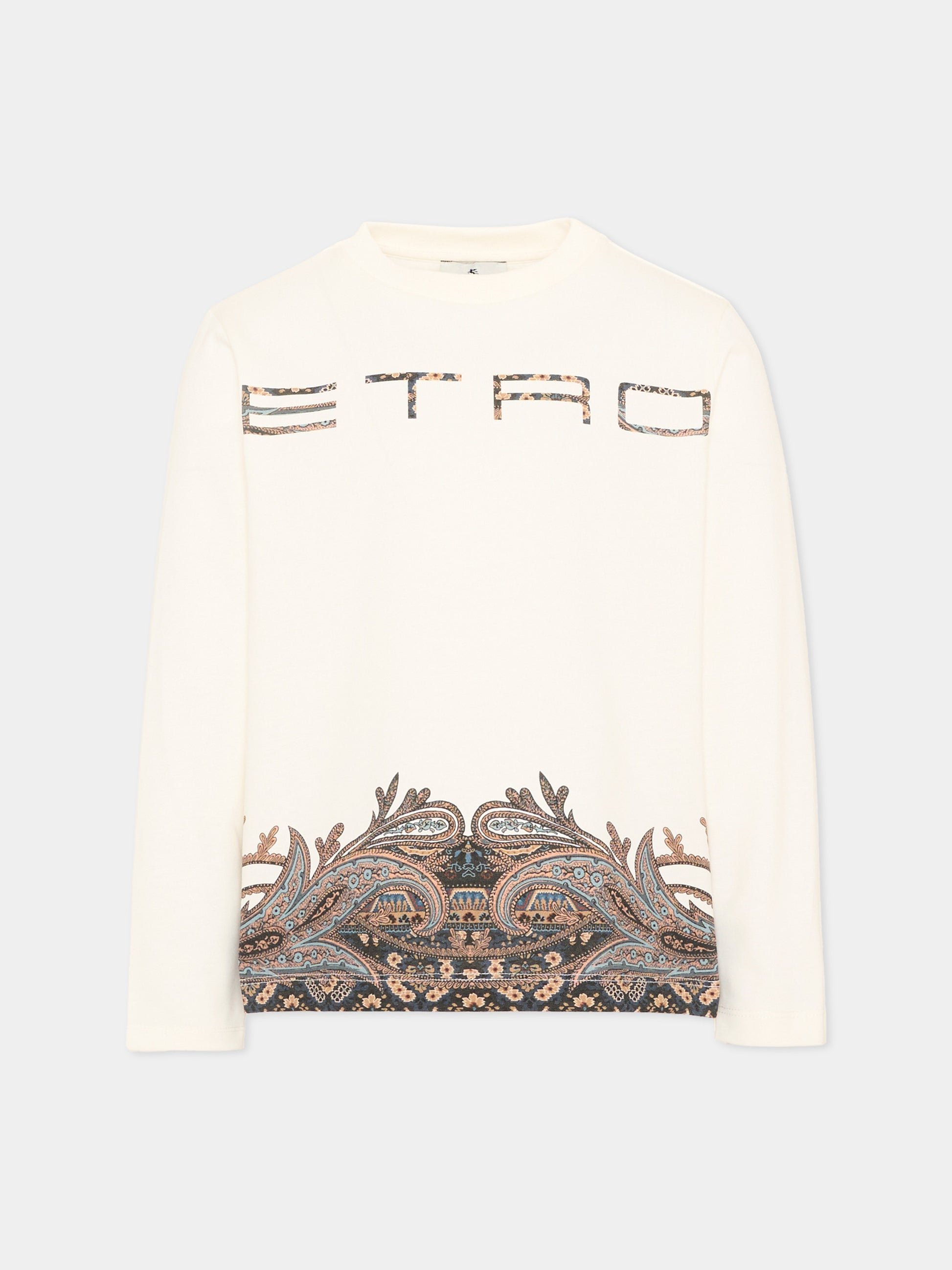 T-Shirt avorio Etro per bambino paisley,Etro,GZ8H50 Z3672 102