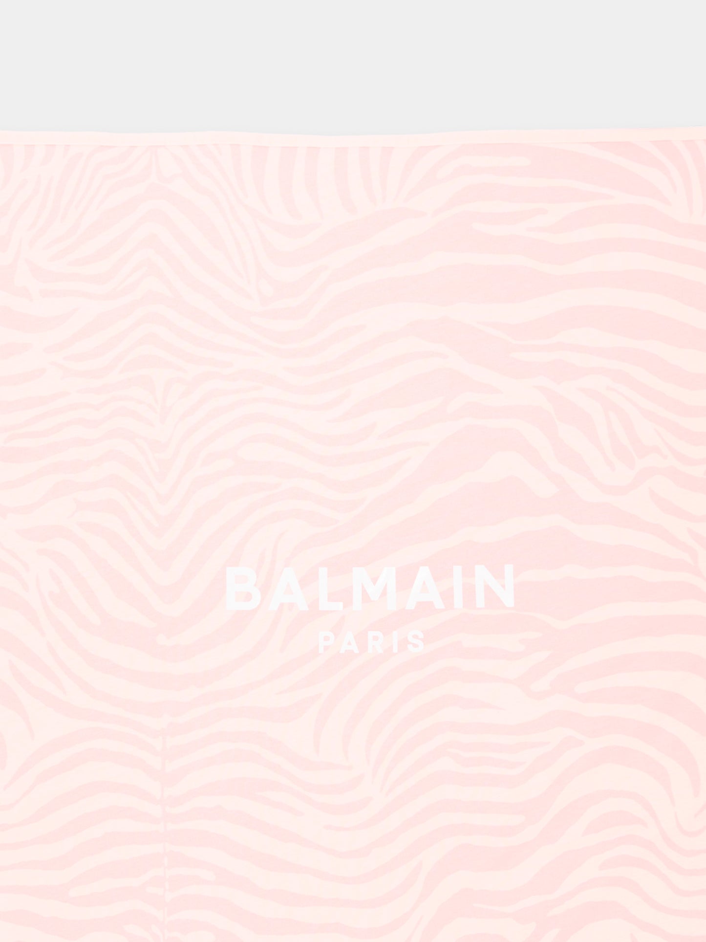 Coperte rosa per neonata con logo,Balmain Kids,BZ0020 Z4119 508RS
