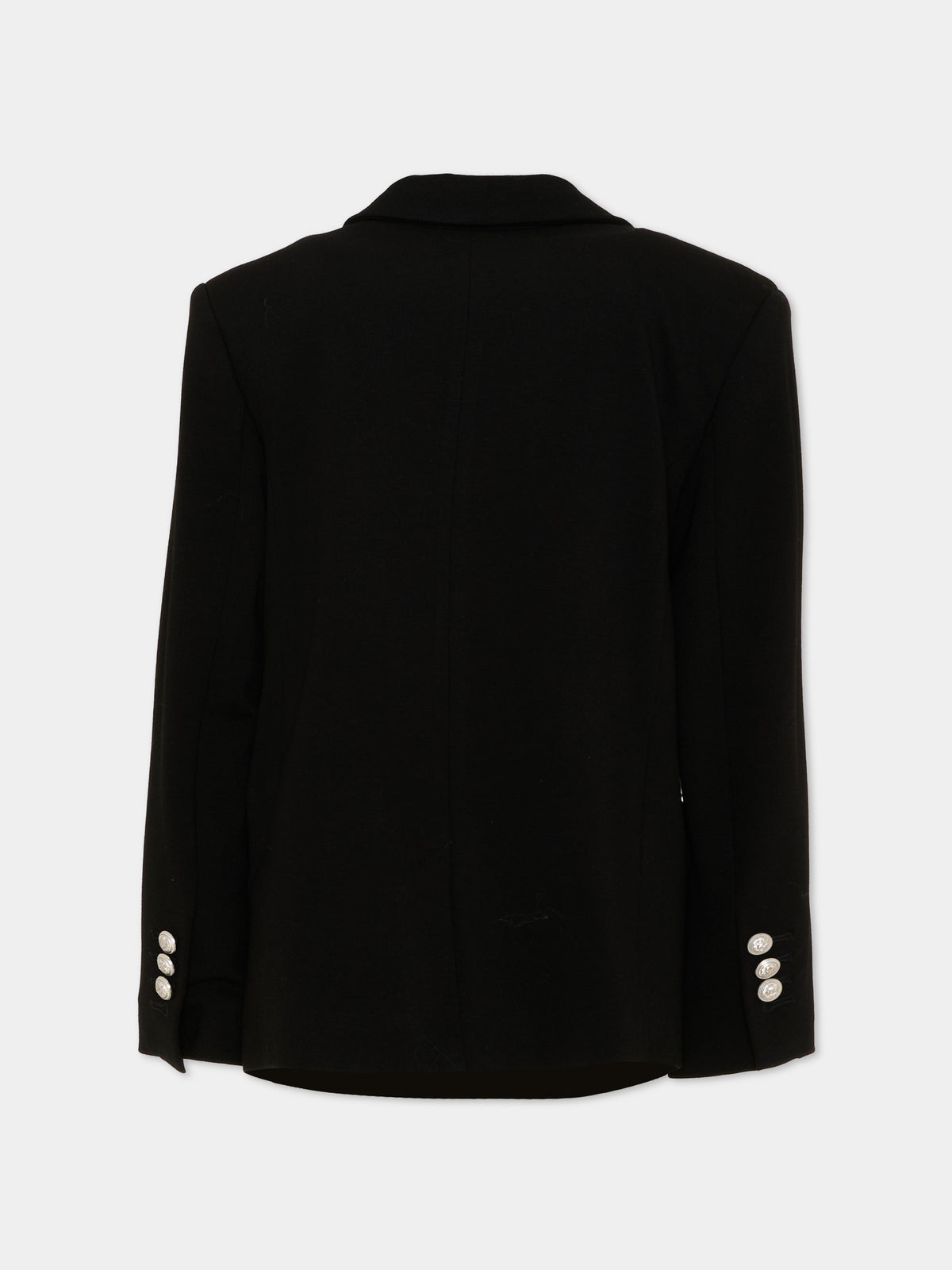 Giacca nera per bambino con bottoni,Balmain Kids,BZ2H04 J0371 930AG