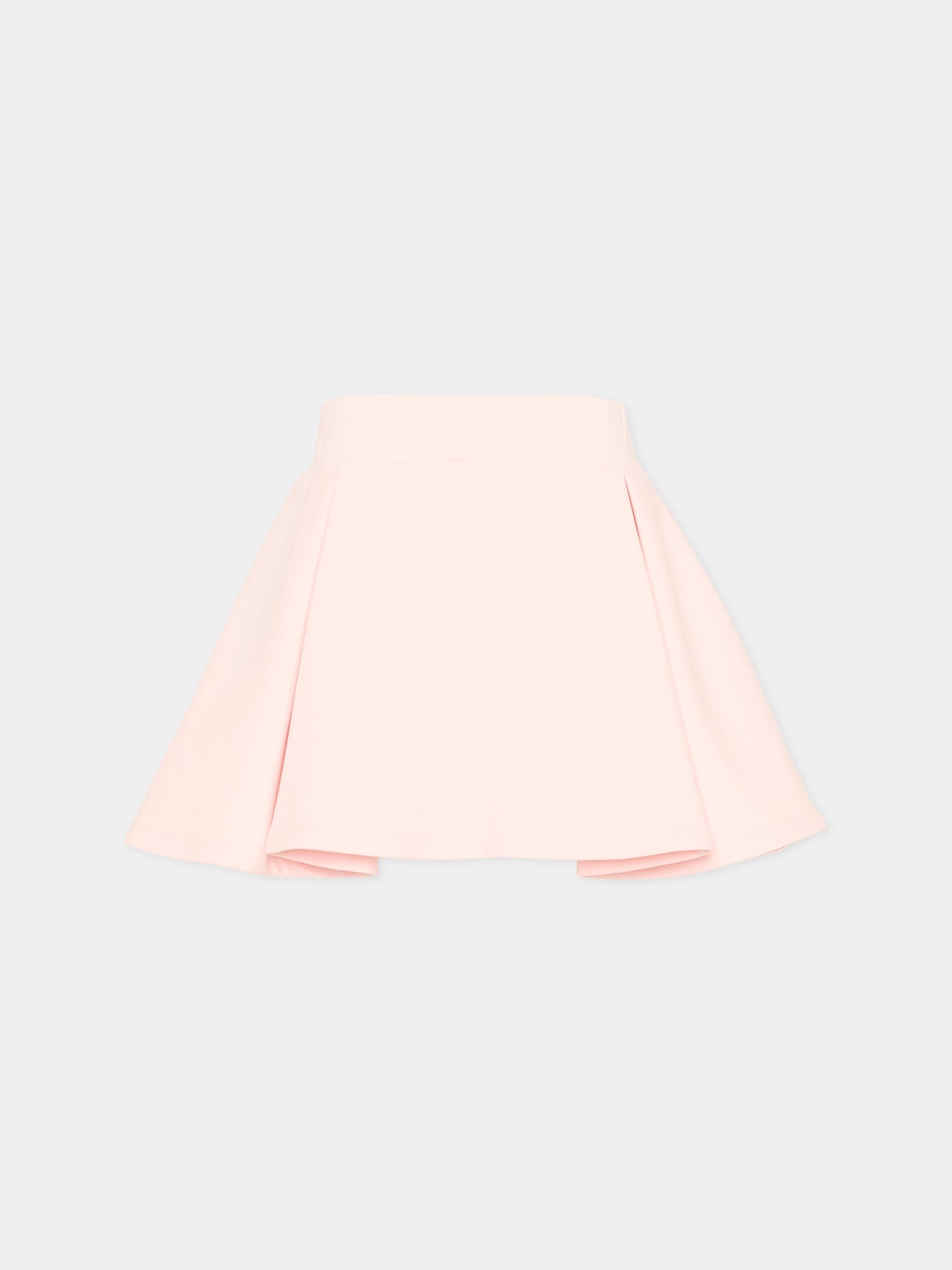 Gonna rosa per bambina con logo,Balmain Kids,BZ7A11 Z3728 508BD