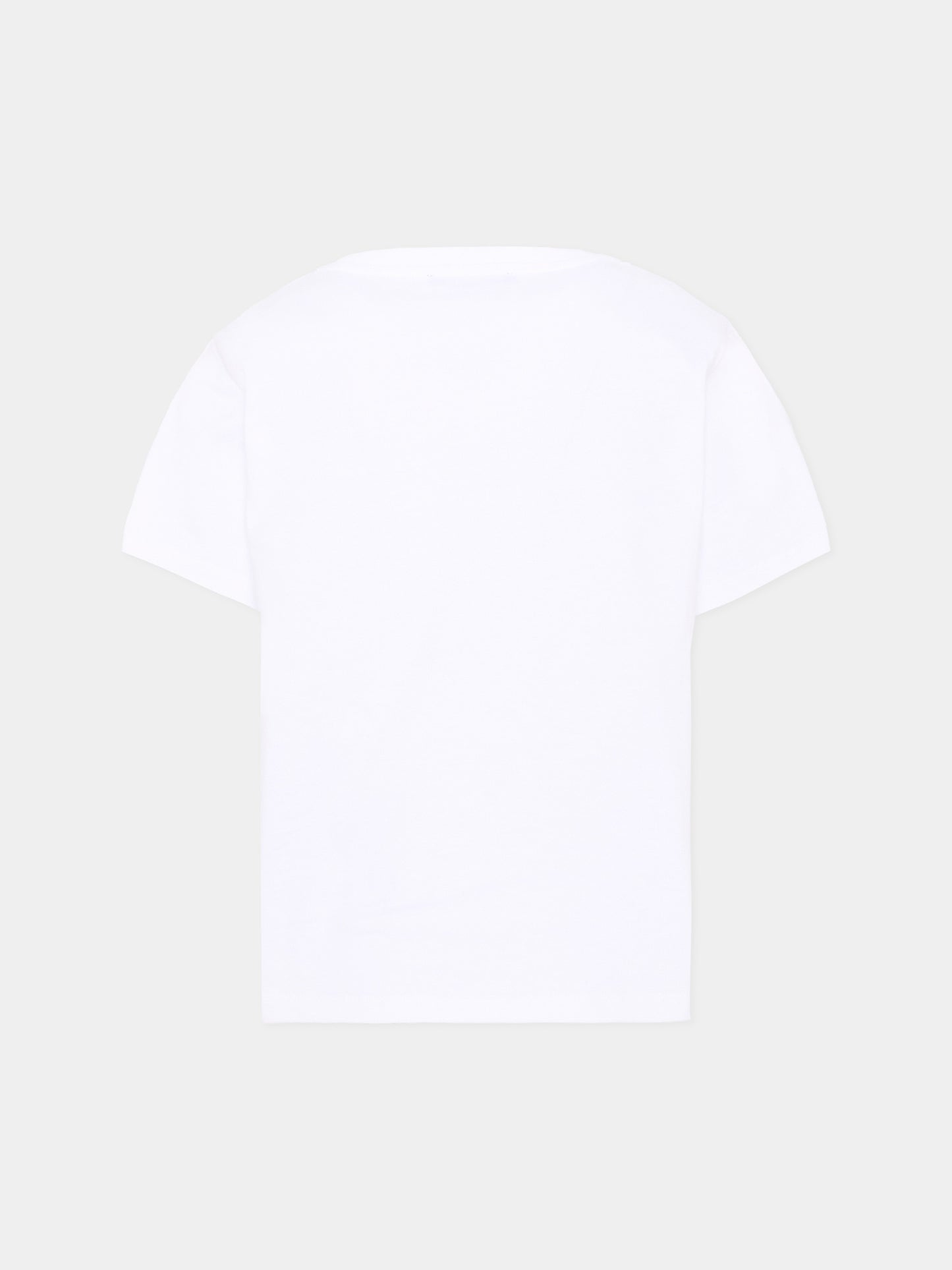 T-Shirt bianca per bambini con logo,Balmain Kids,BY8R11 Z3672 100NE