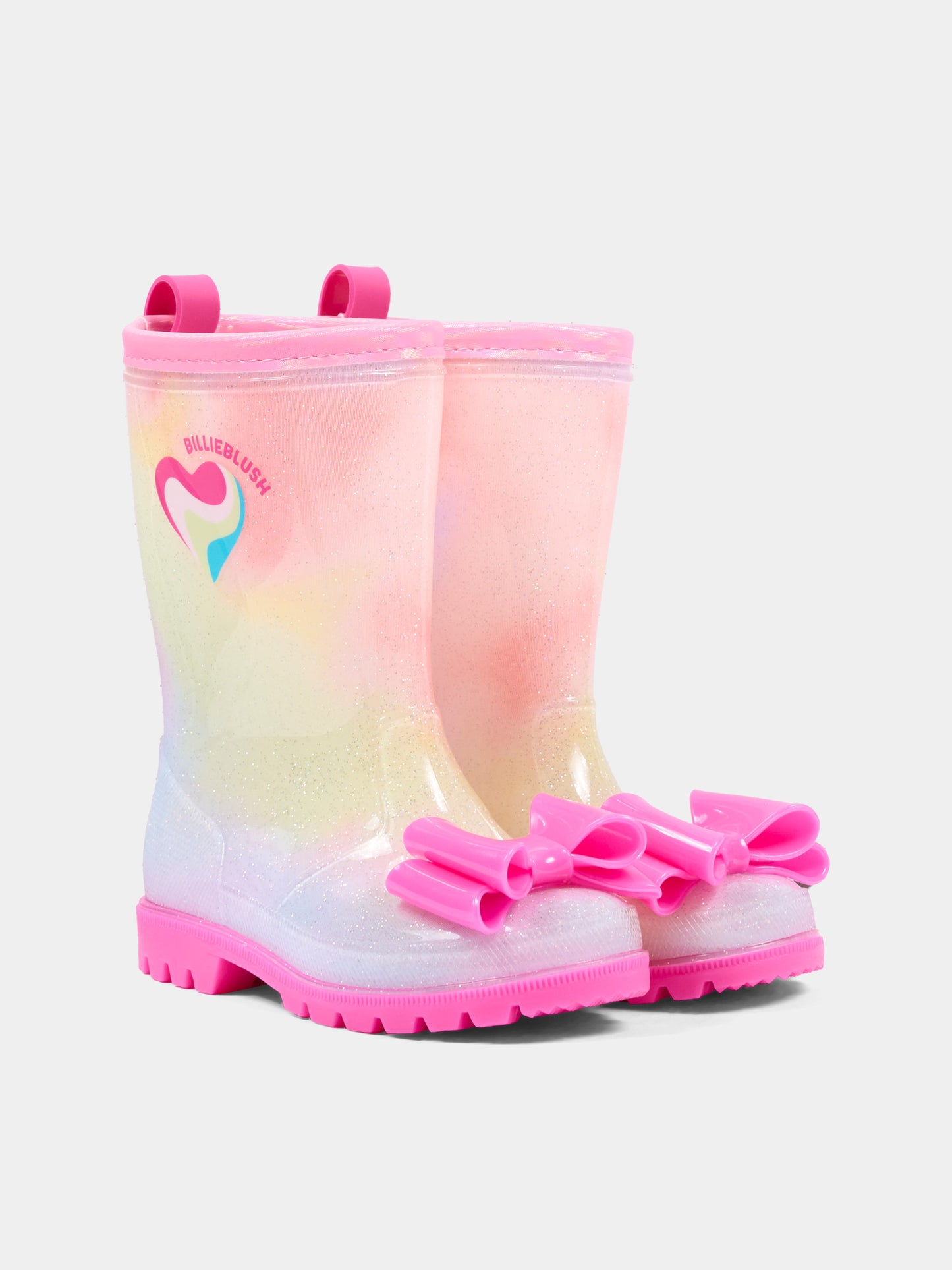 Stivali Pioggia multicolor per bambina con fiocco,Billieblush,U22482 Z41