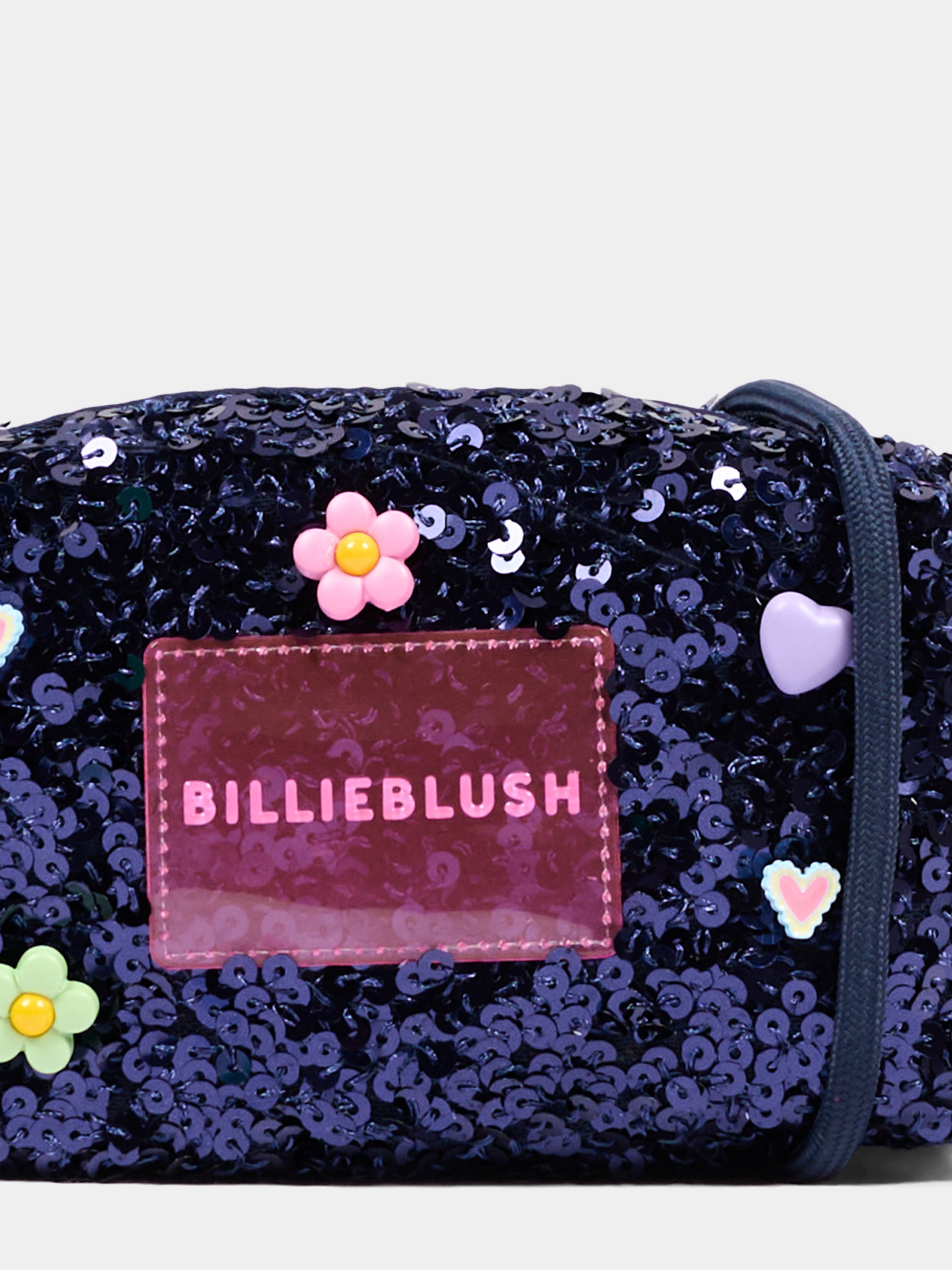 Pochette blu per bambina con paillettes,Billieblush,U22529 85T