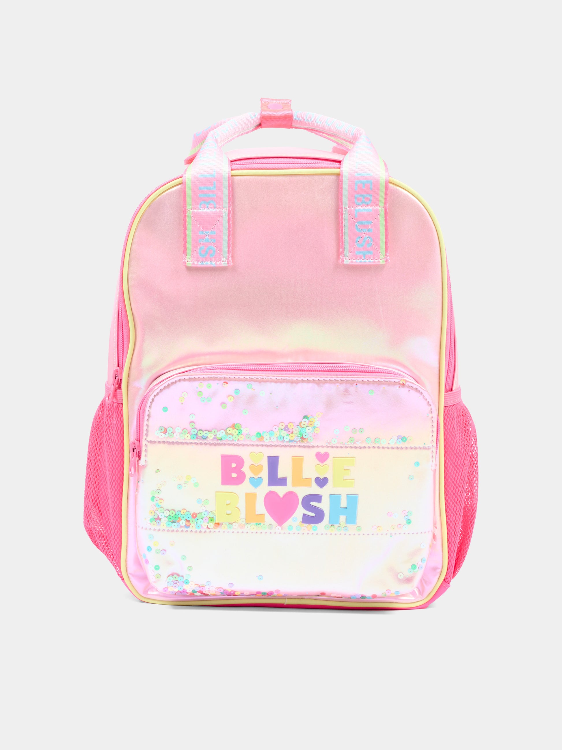 Zaino rosa per bambina con logo,Billieblush,U22538 47A