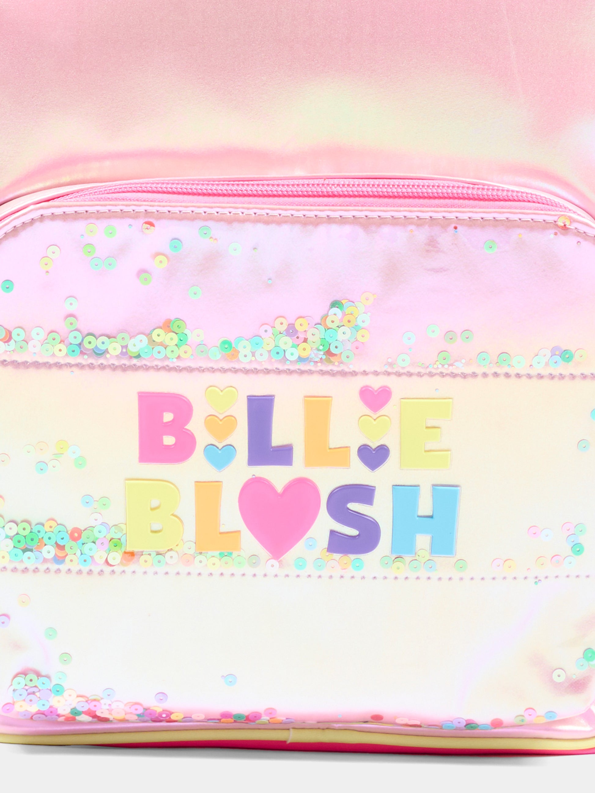 Zaino rosa per bambina con logo,Billieblush,U22538 47A