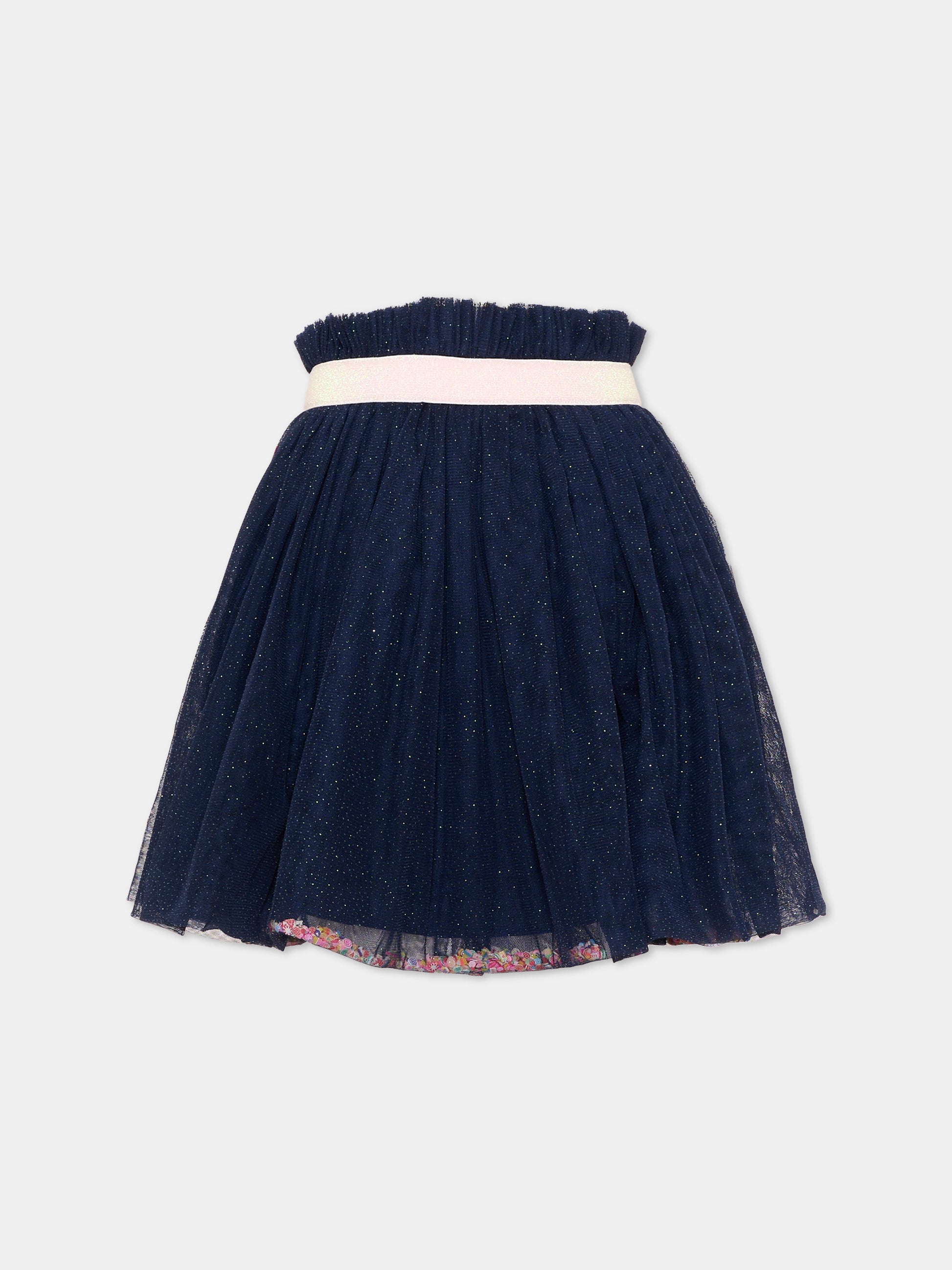 Gonna blu per bambina in tulle,Billieblush,U22578 85T