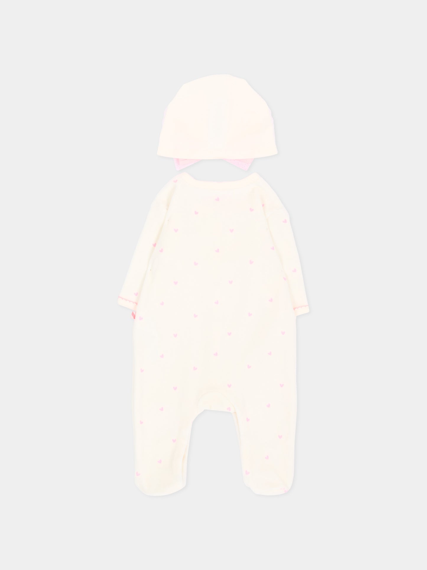 Set Tutine avorio per neonata con cuori,Billieblush,U22615 121