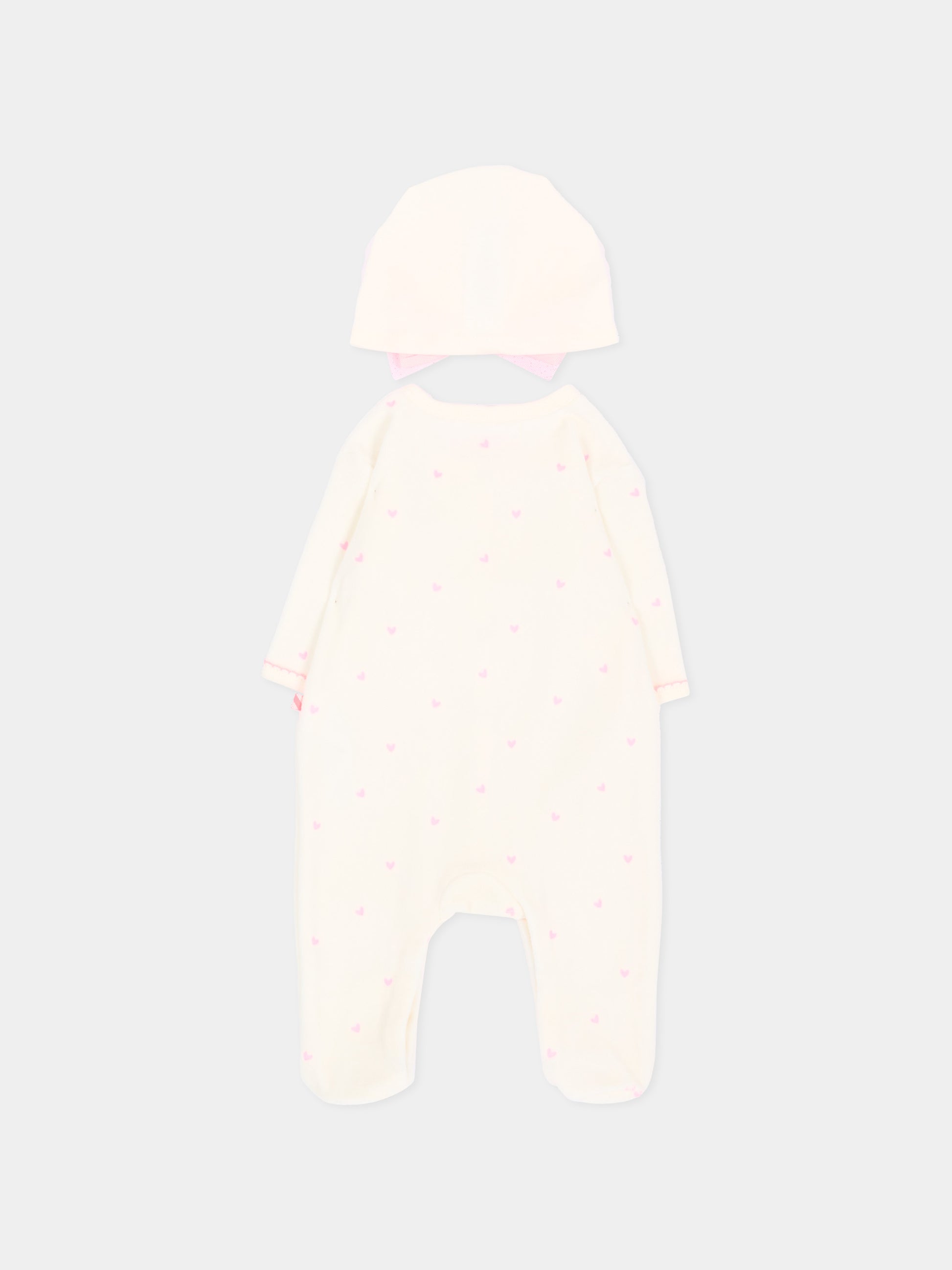 Set Tutine avorio per neonata con cuori,Billieblush,U22615 121