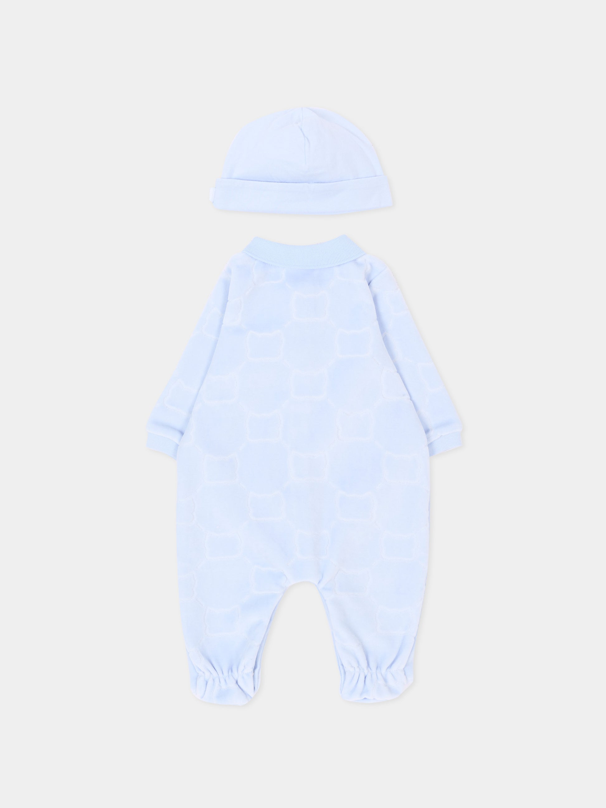 Set Tutine azzurro per neonato con logo,Boss,J53290 771