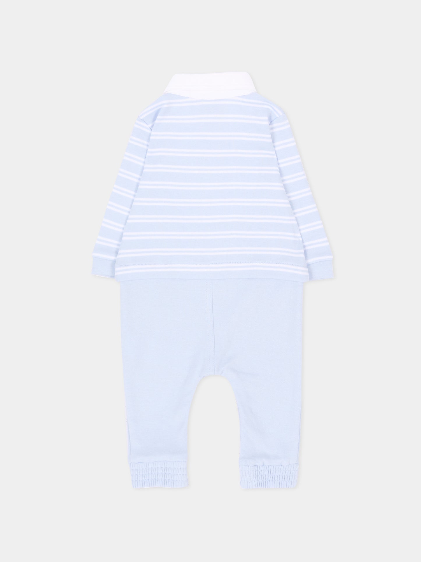 Tutina celeste per neonato a righe,Boss,J53299 771