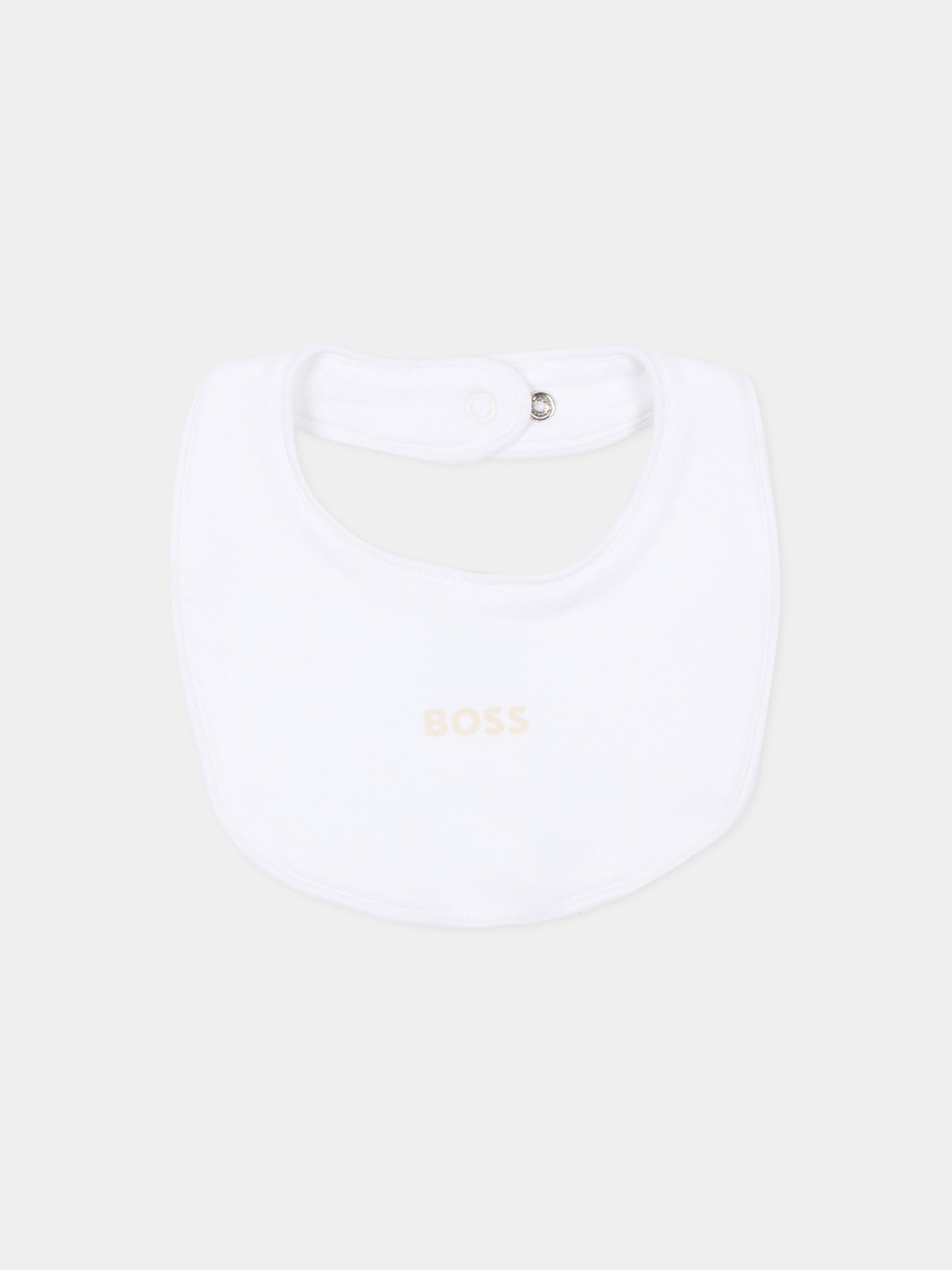 Set tutina avorio per neonato con logo,Boss,J53313 21K