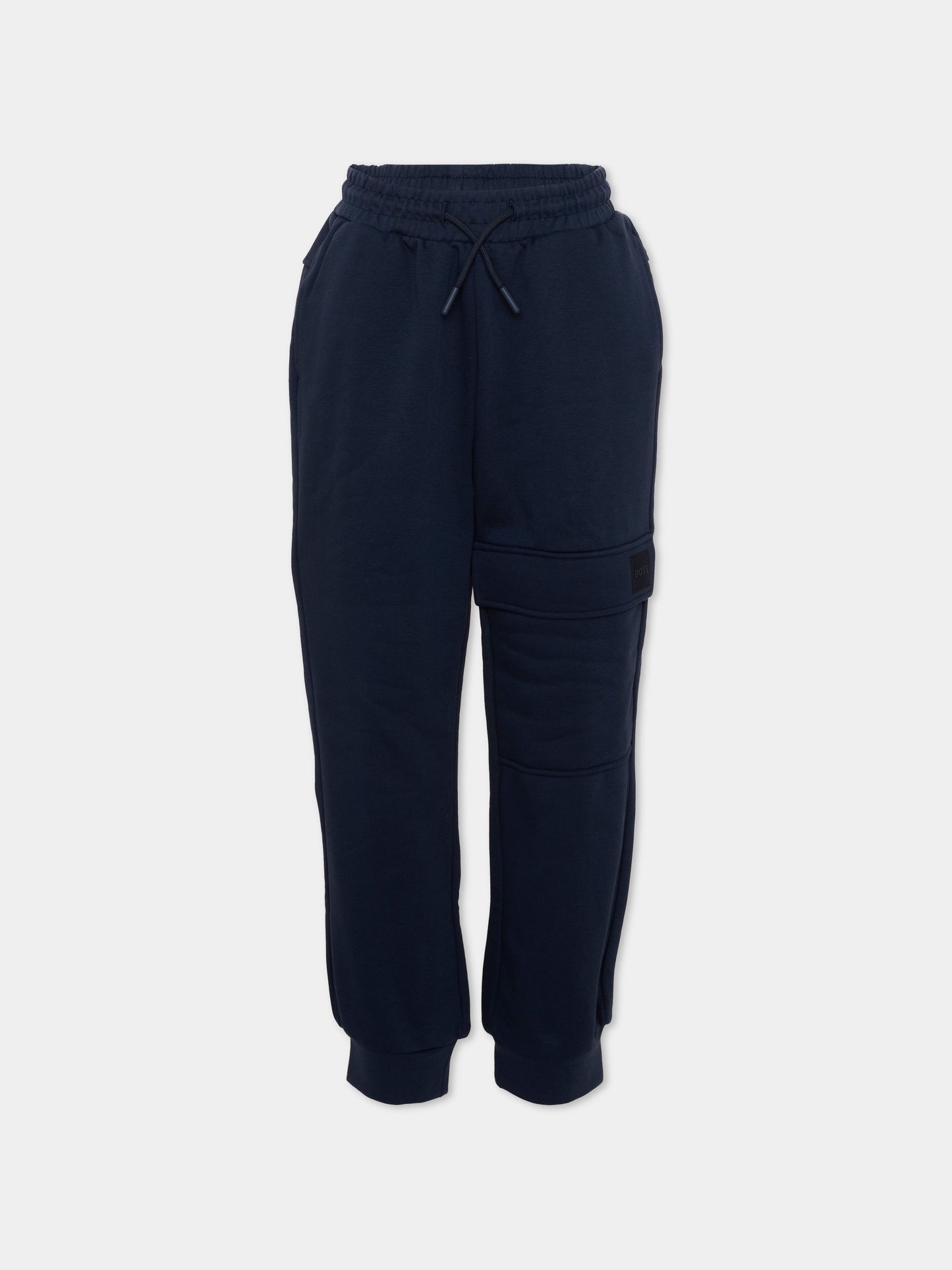 Pantalone blu per bambino con logo,Boss,J53352 849