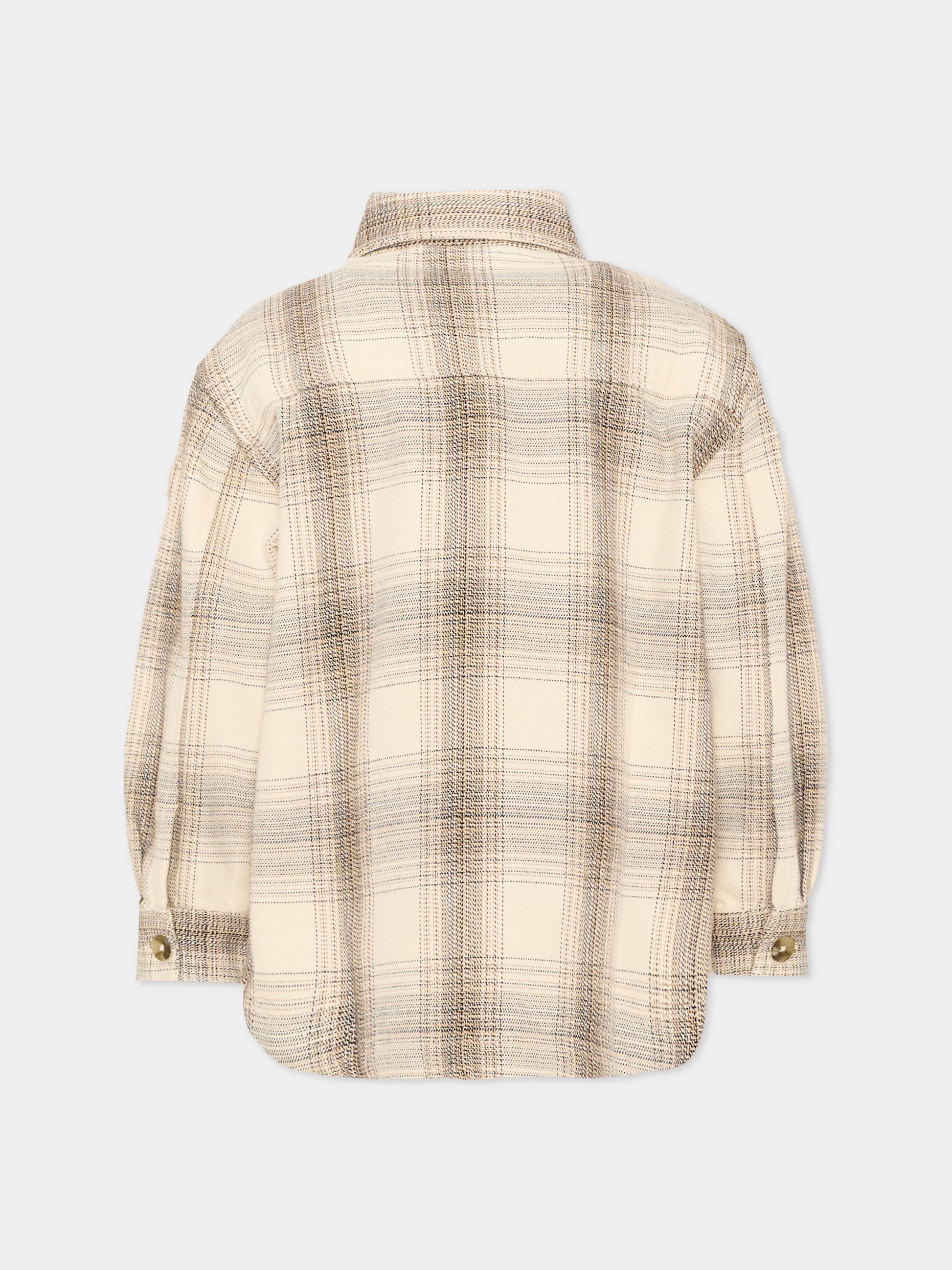 Camicia avorio per bambino con patch logo,Boss,J53364 120
