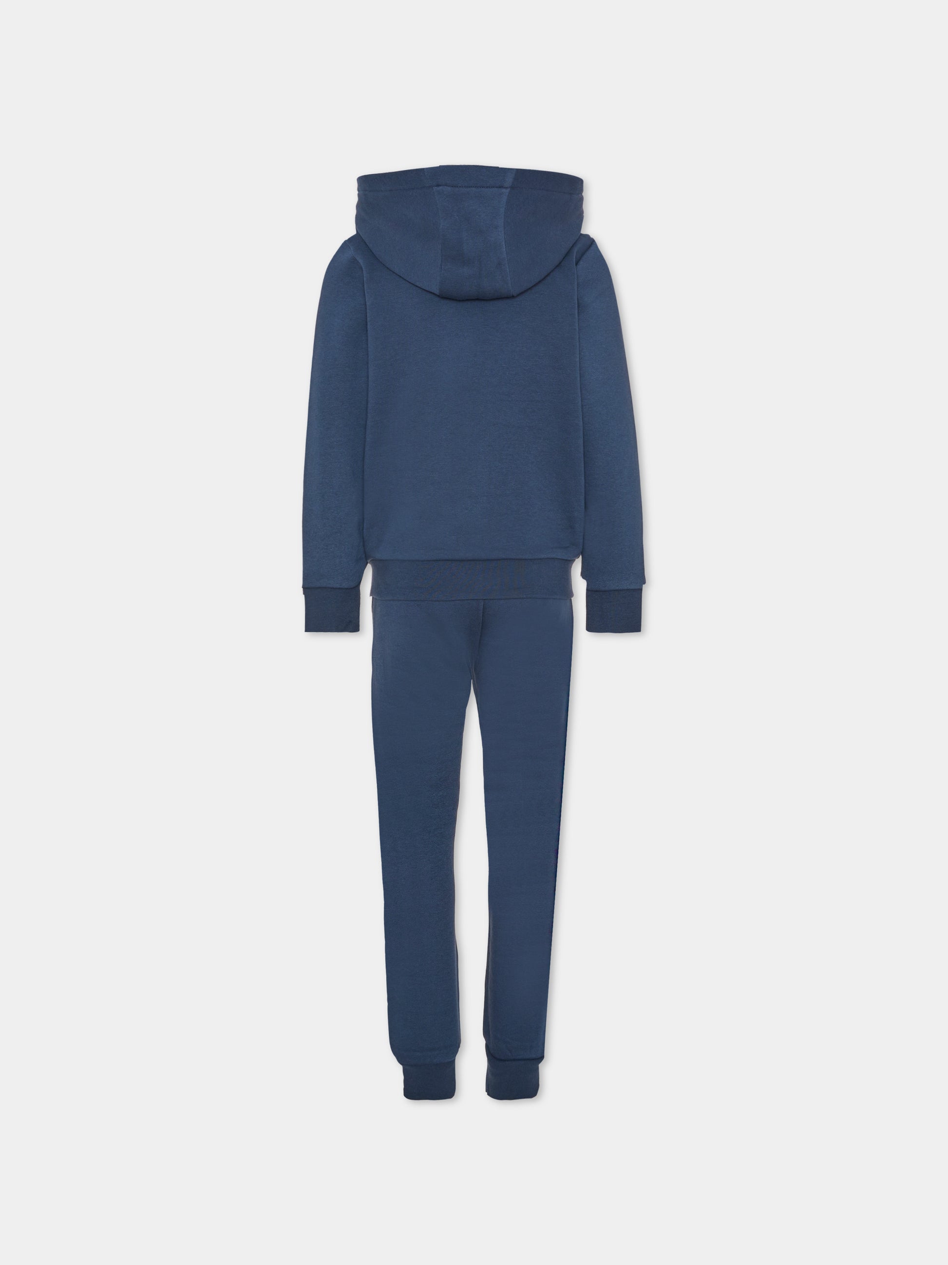 Completo sportivo lungo blu per bambino con logo,Boss,J53442 849