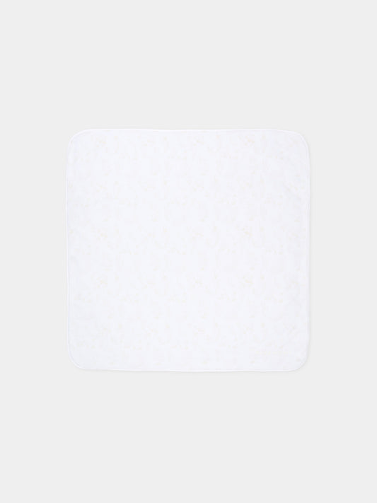 Coperta bianca per neonati con stampa,Givenchy Kids,H31530 N02