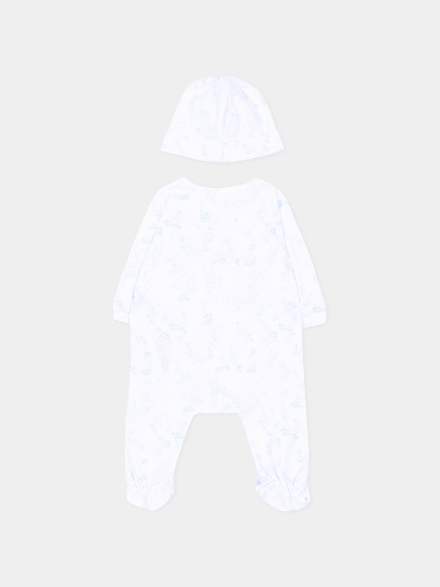 Set Tutine bianco per neonato floreale,Givenchy Kids,H31534 N48