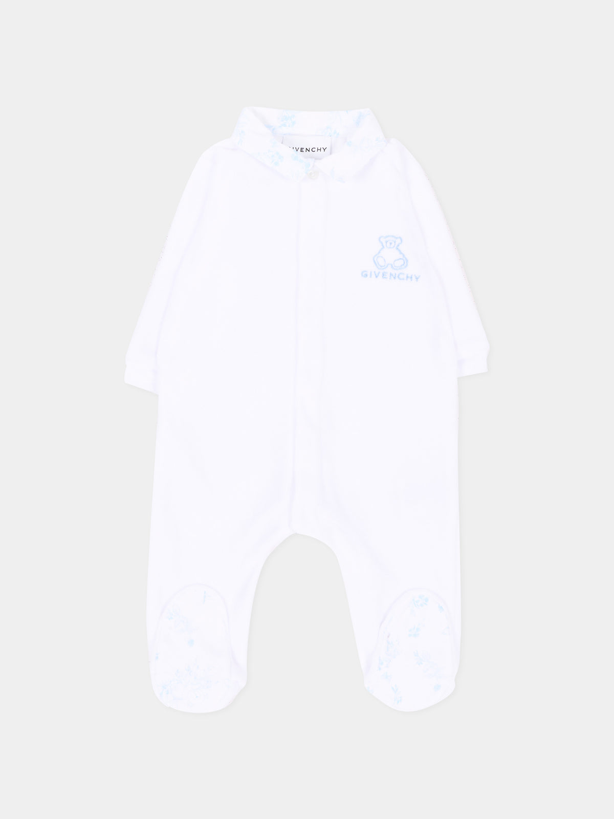 Set Tutine bianco per neonato floreale,Givenchy Kids,H31535 10P