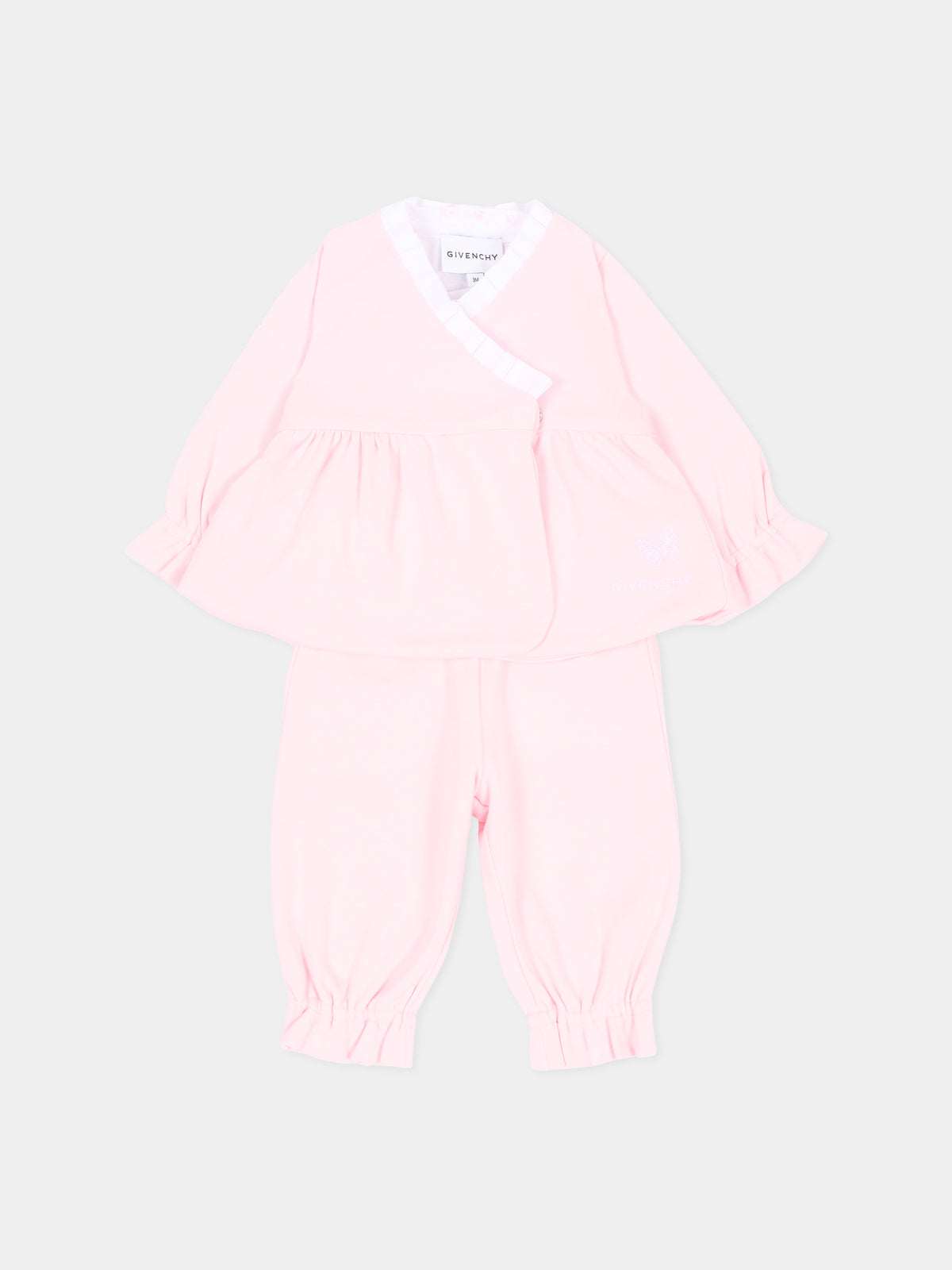 Completo nascita rosa per neonata,Givenchy Kids,H31541 44Z