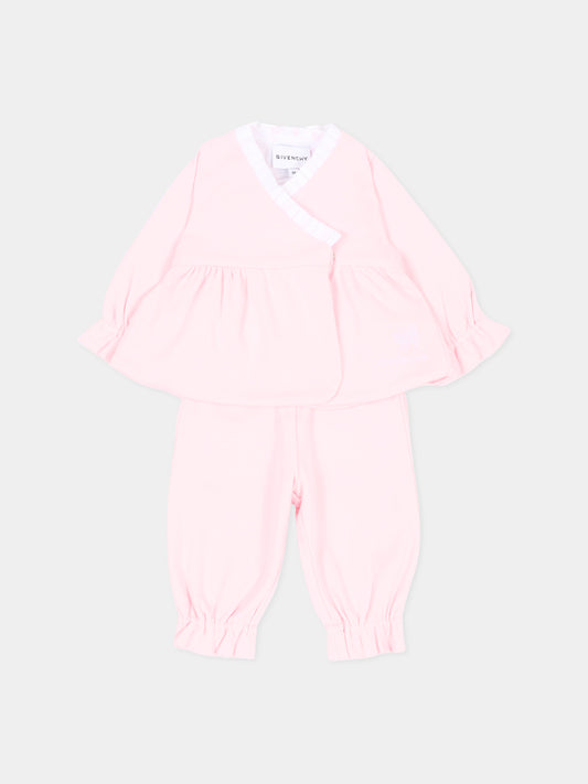 Completo nascita rosa per neonata,Givenchy Kids,H31541 44Z