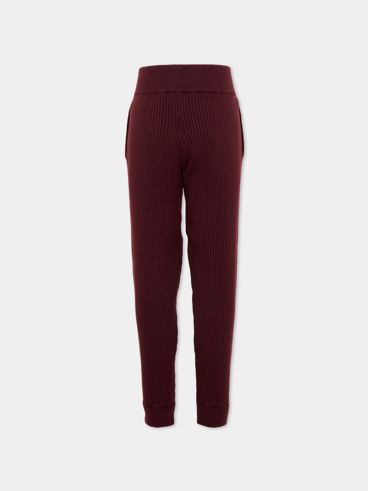 Pantalone bordeaux per bambina con logo,Chloé Kids,C21261 94E