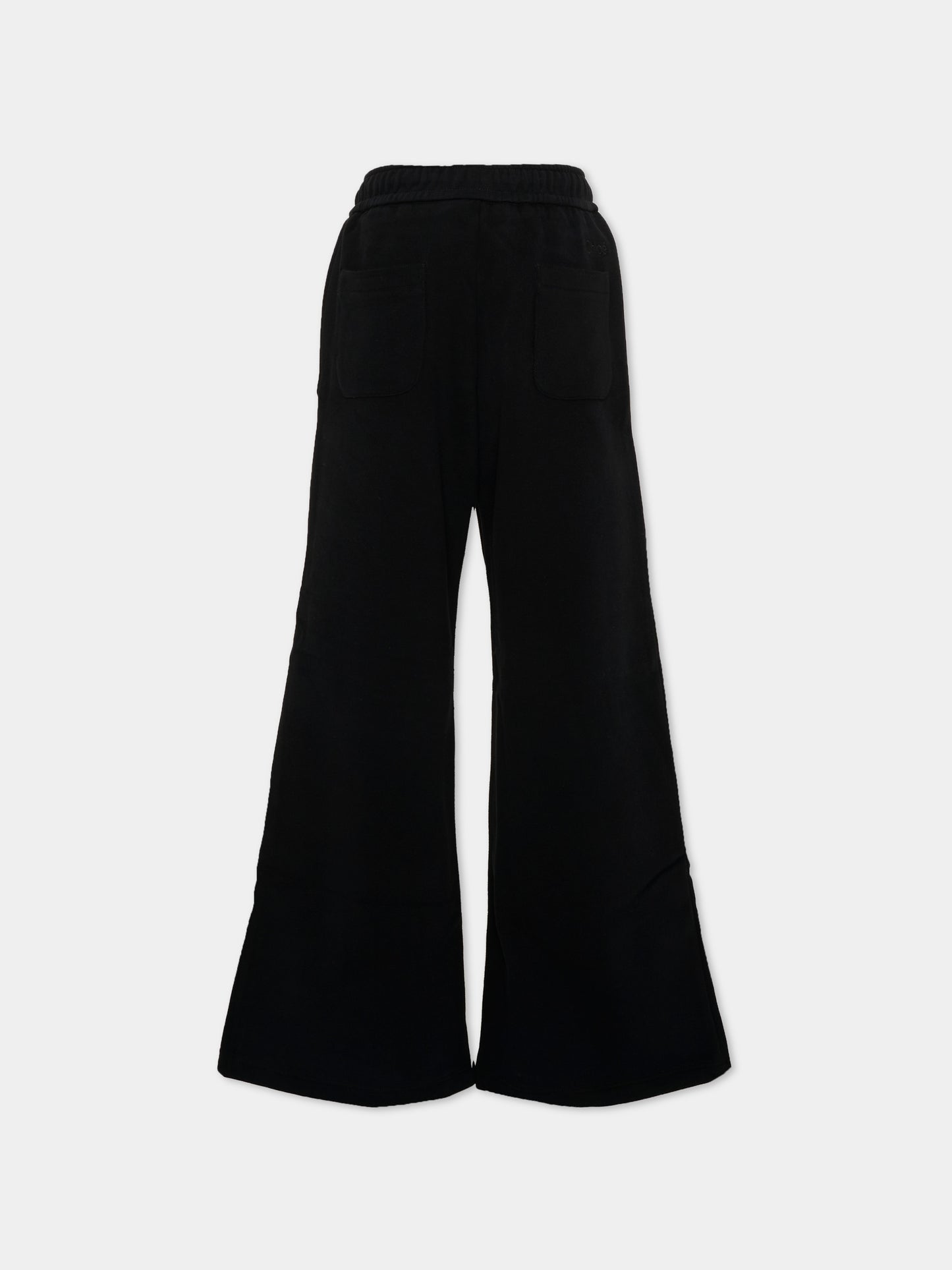 Pantalone nero per bambina ampio,Chloé Kids,C21265 09B