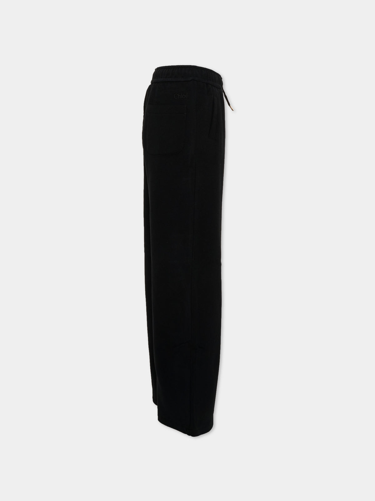 Pantalone nero per bambina ampio,Chloé Kids,C21265 09B
