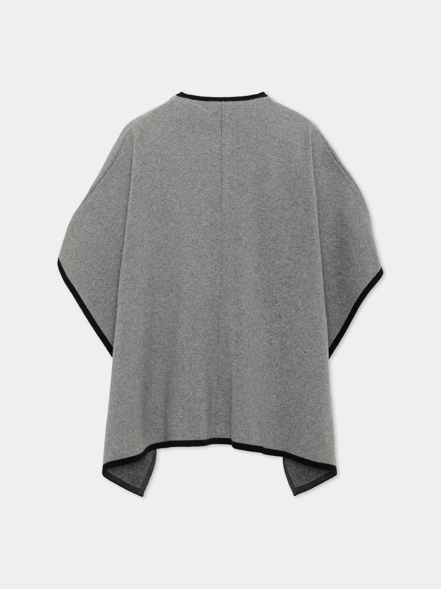 Cappa grigia per bambina in maglia con logo,Chloé Kids,C21272 A46