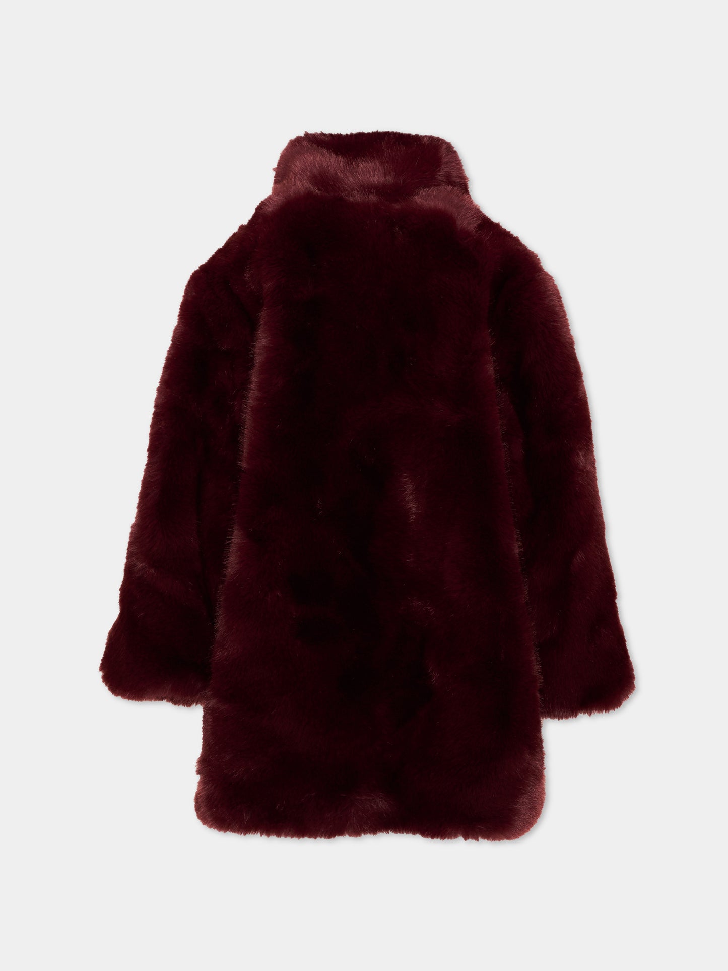 Ecopelliccia bordeaux per bambina,Chloé Kids,C21275 95J
