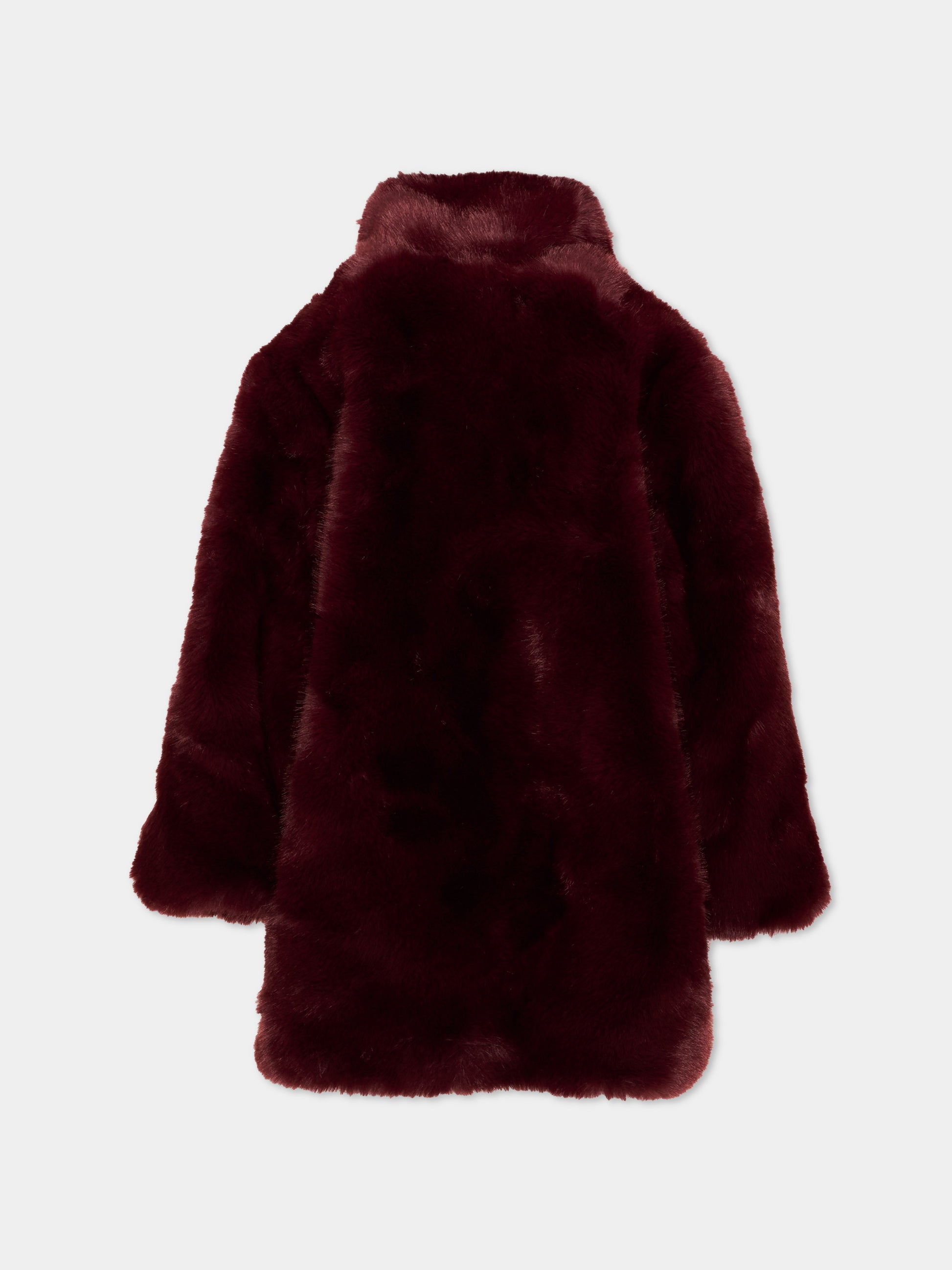 Ecopelliccia bordeaux per bambina,Chloé Kids,C21275 95J