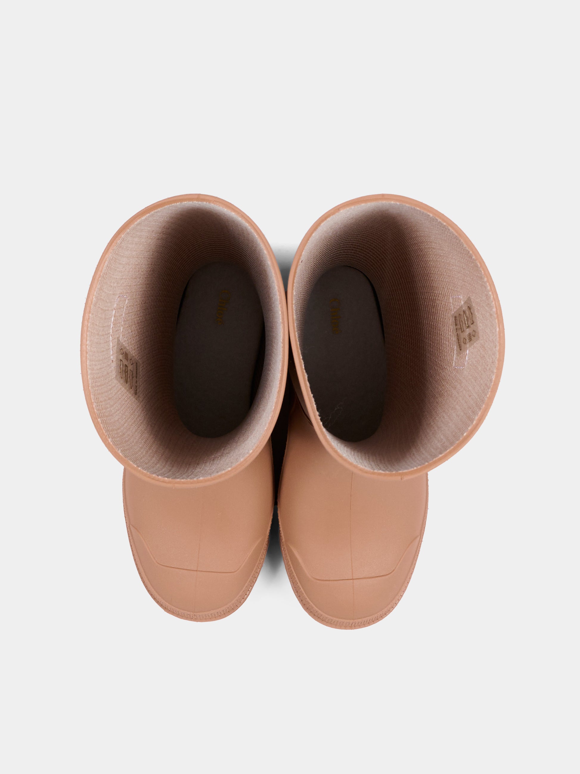 Stivali beige per bambina con logo,Chloé Kids,C21328 31F