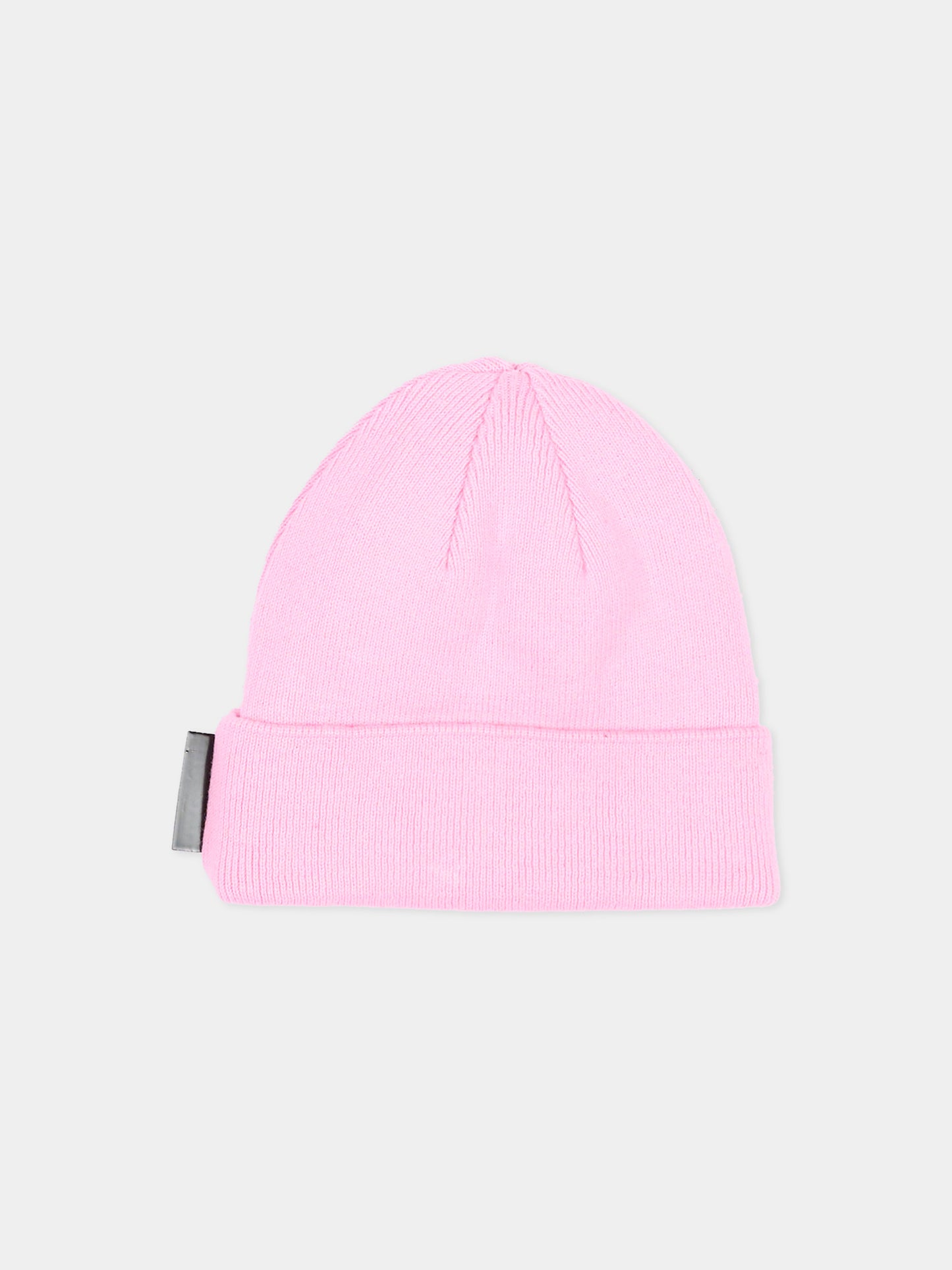 Berretto rosa per neonata con Choupette,Karl Lagerfeld Kids,Z31419 47U