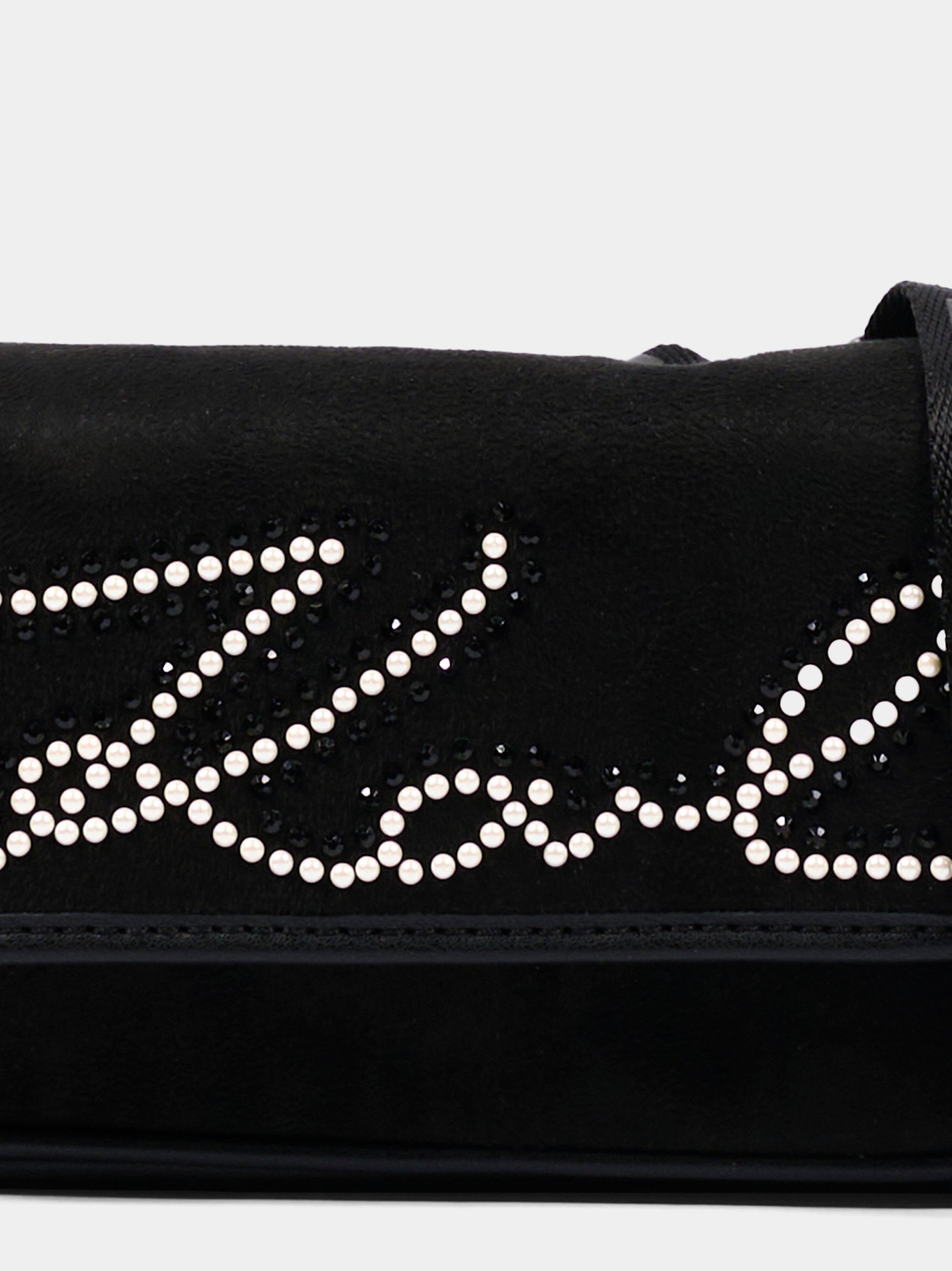 Borsa nera per bambina con logo,Karl Lagerfeld Kids,Z31437 09B