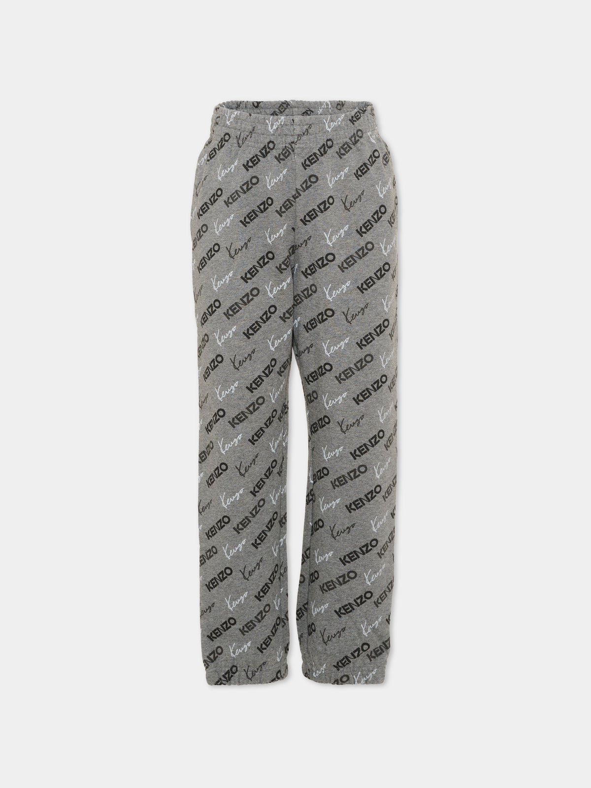 Pantalone grigio per bambino con logo,Kenzo Kids,K62028 A29