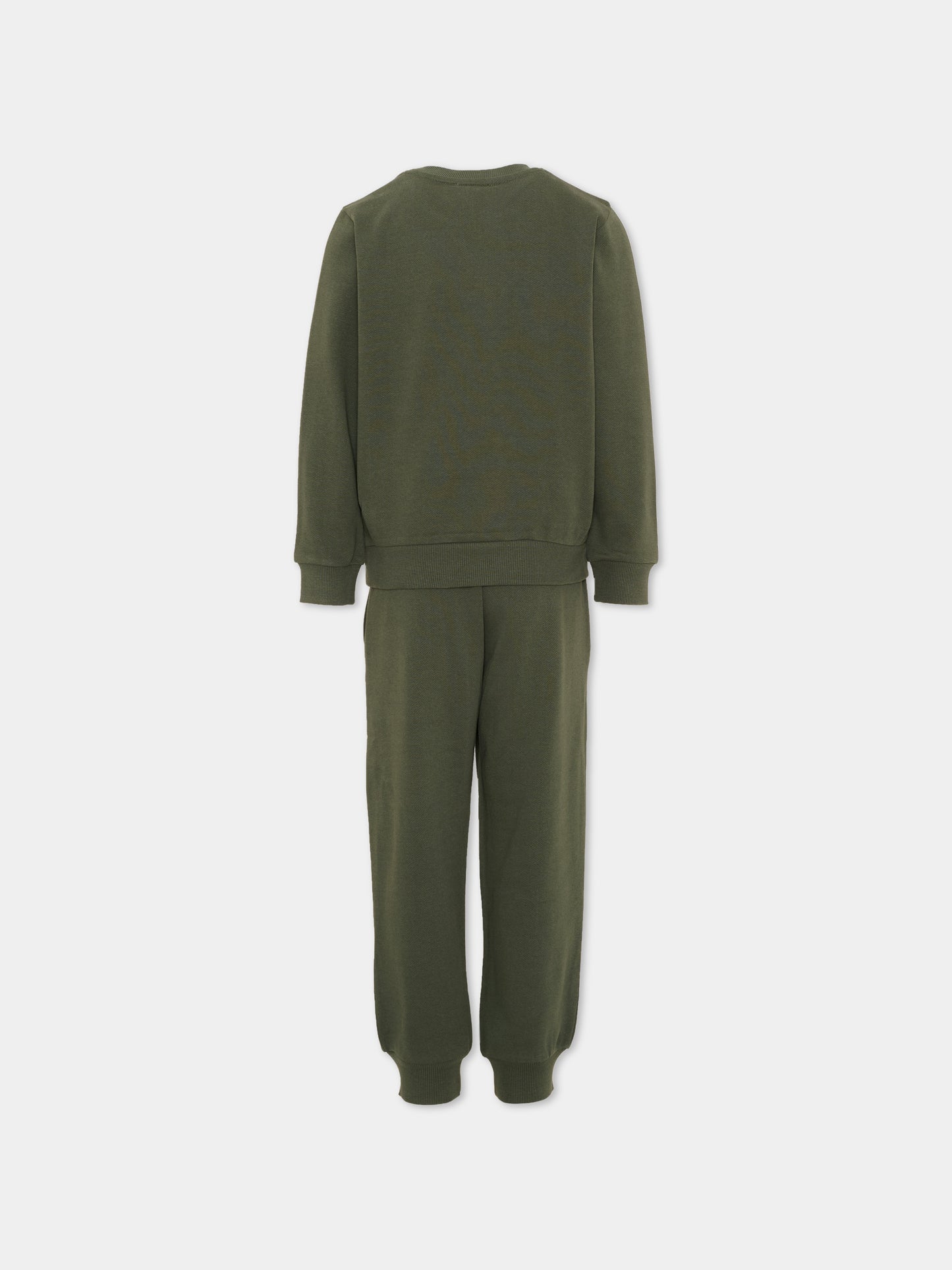 Completo sportivo lungo verde logo,Kenzo Kids,K62039 64Q
