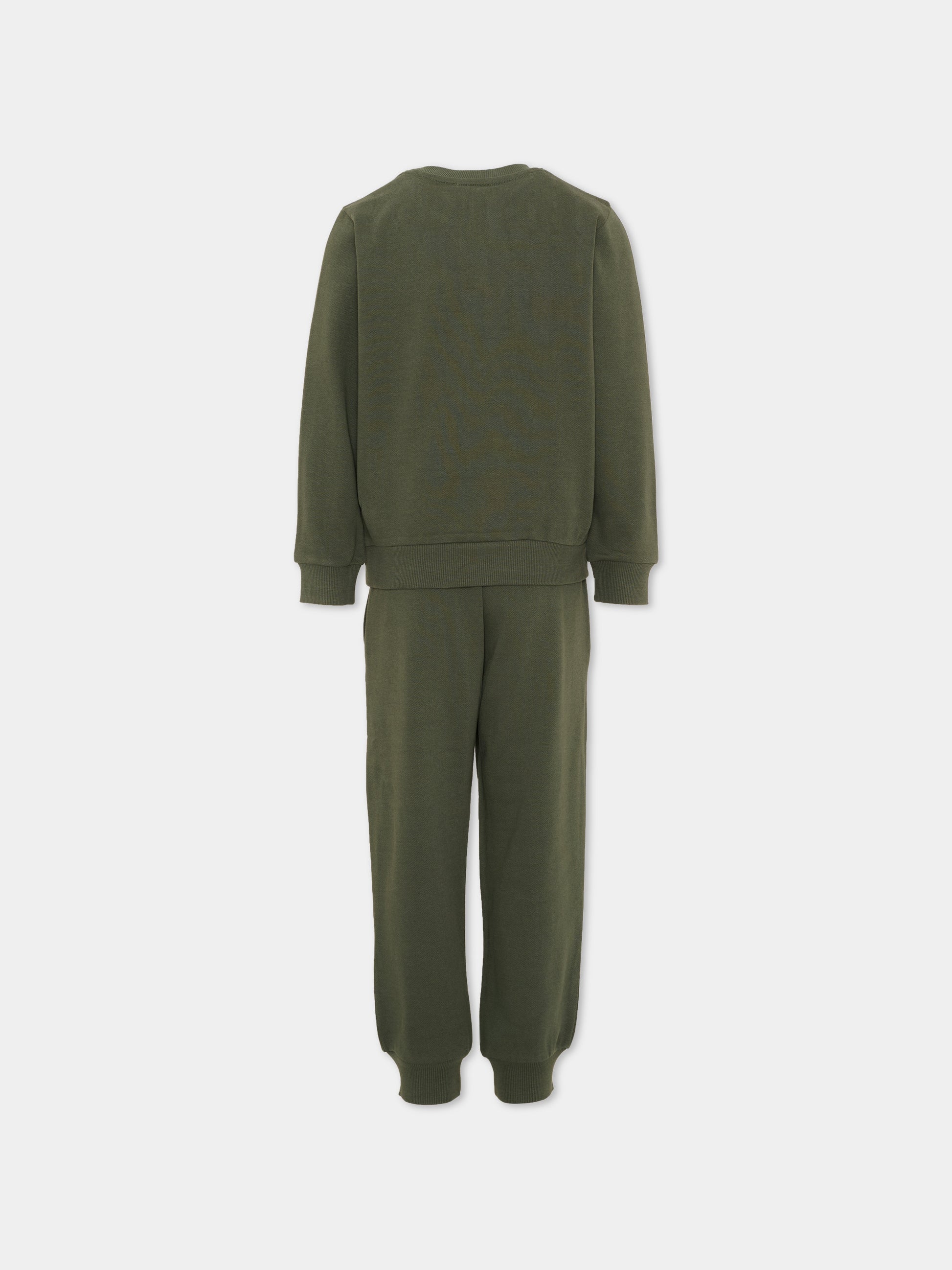 Completo sportivo lungo verde logo,Kenzo Kids,K62039 64Q