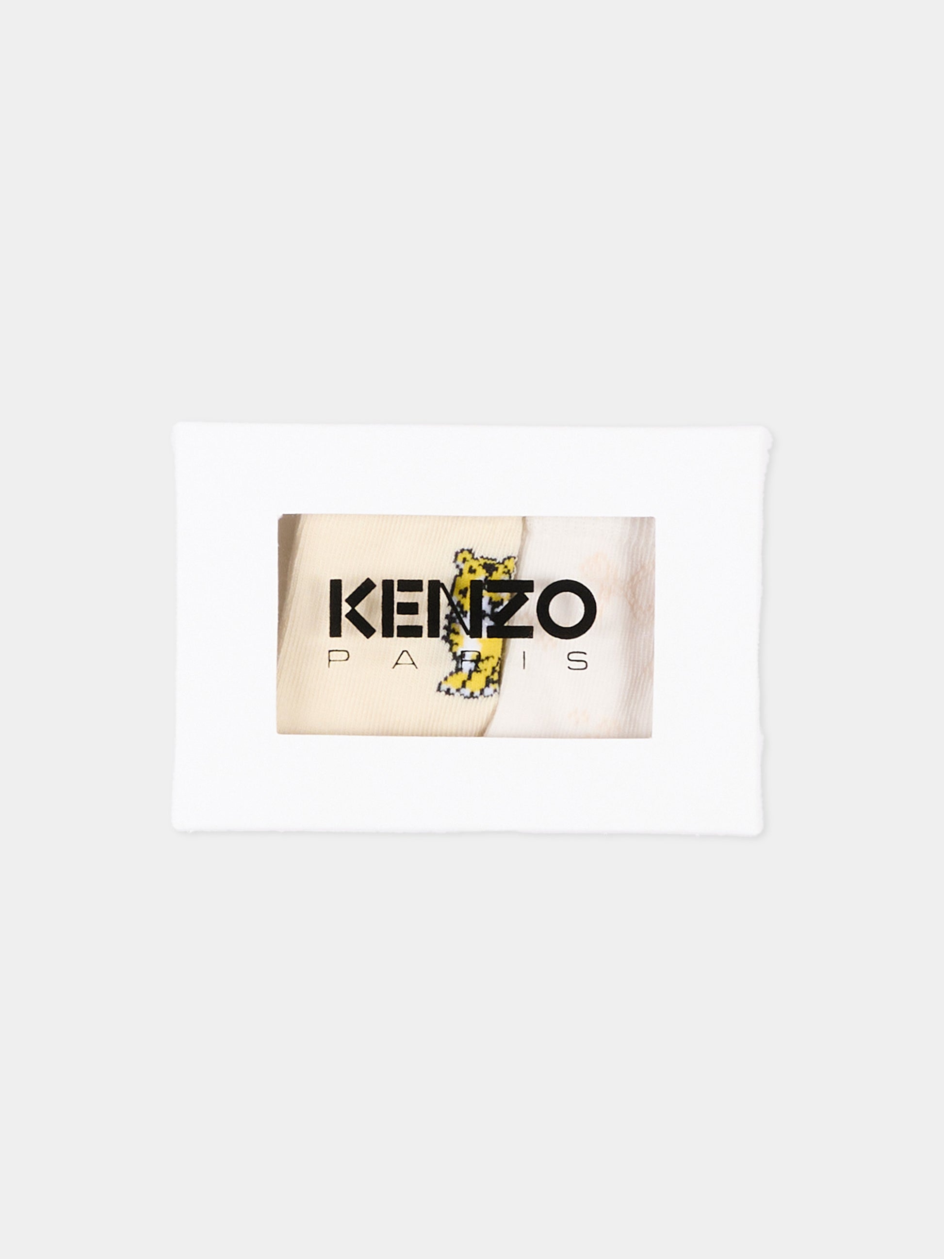 Calzini beige per neonati,Kenzo Kids,K62072 C21