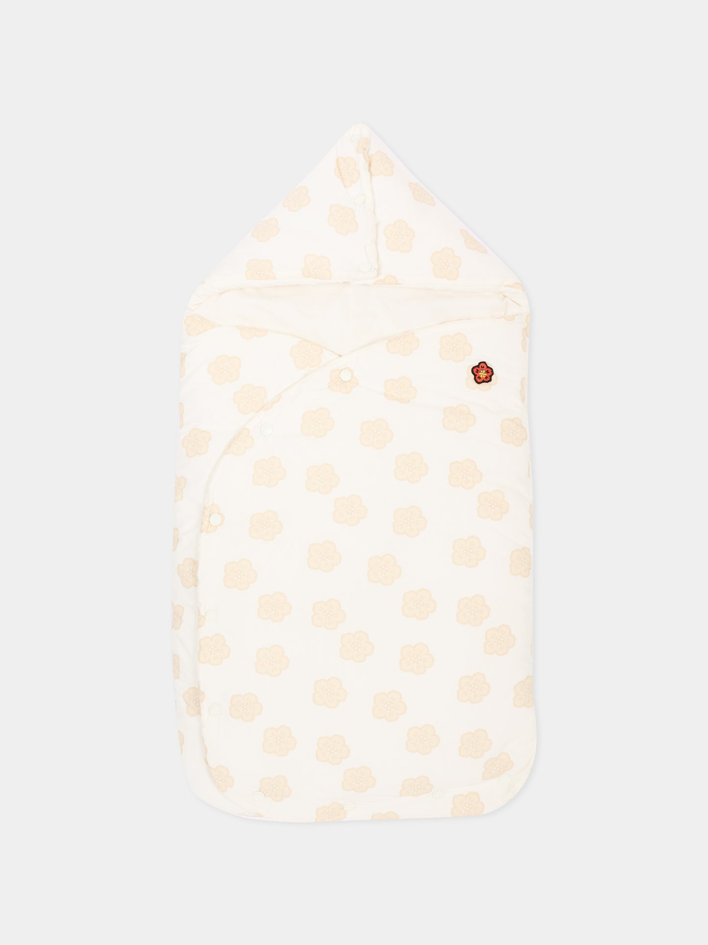 Sacco nanna avorio per neonata con logo,Kenzo Kids,K62073 117