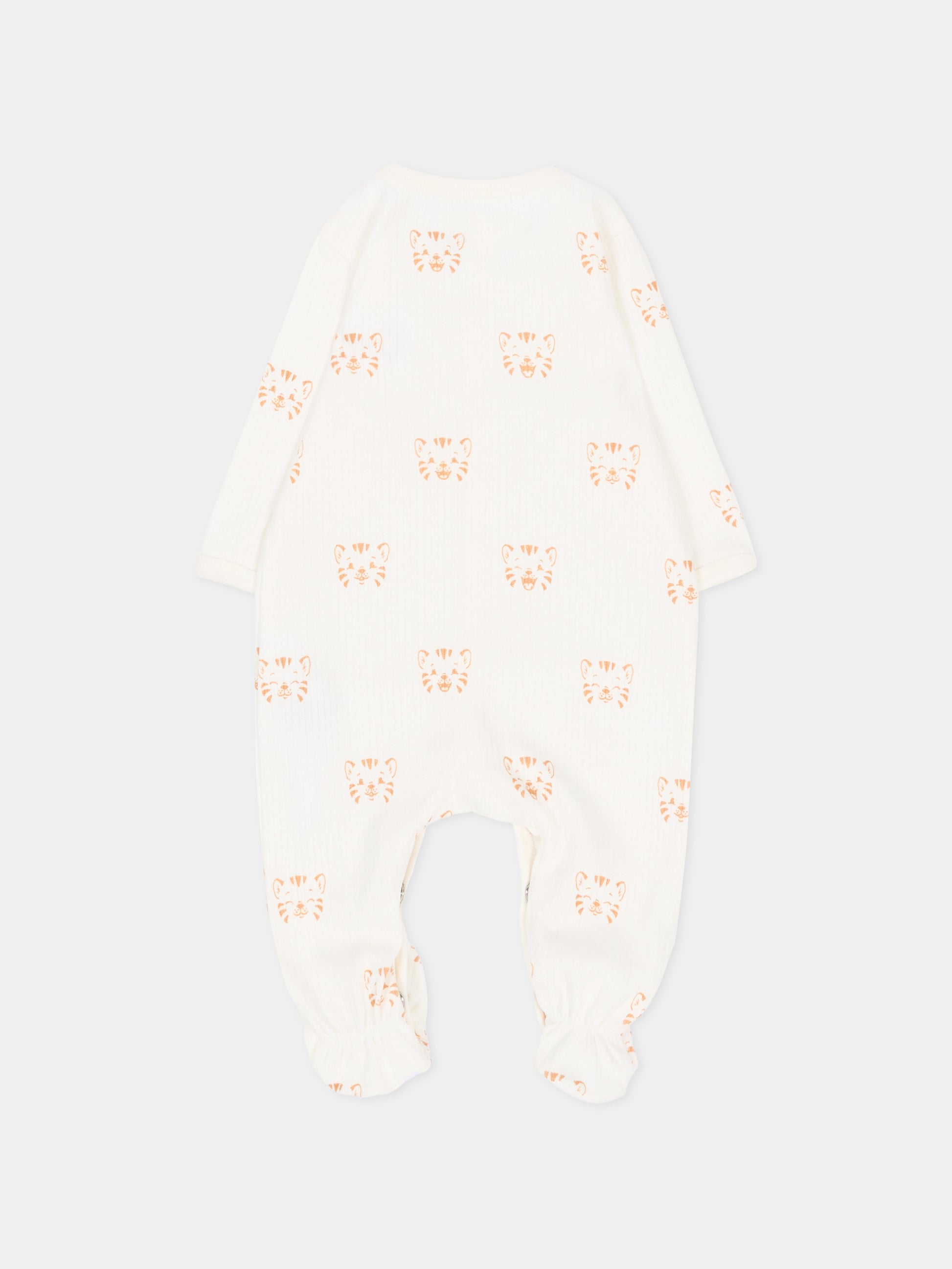 Set tutina avorio per neonati  con tigri,Kenzo Kids,K62088 117