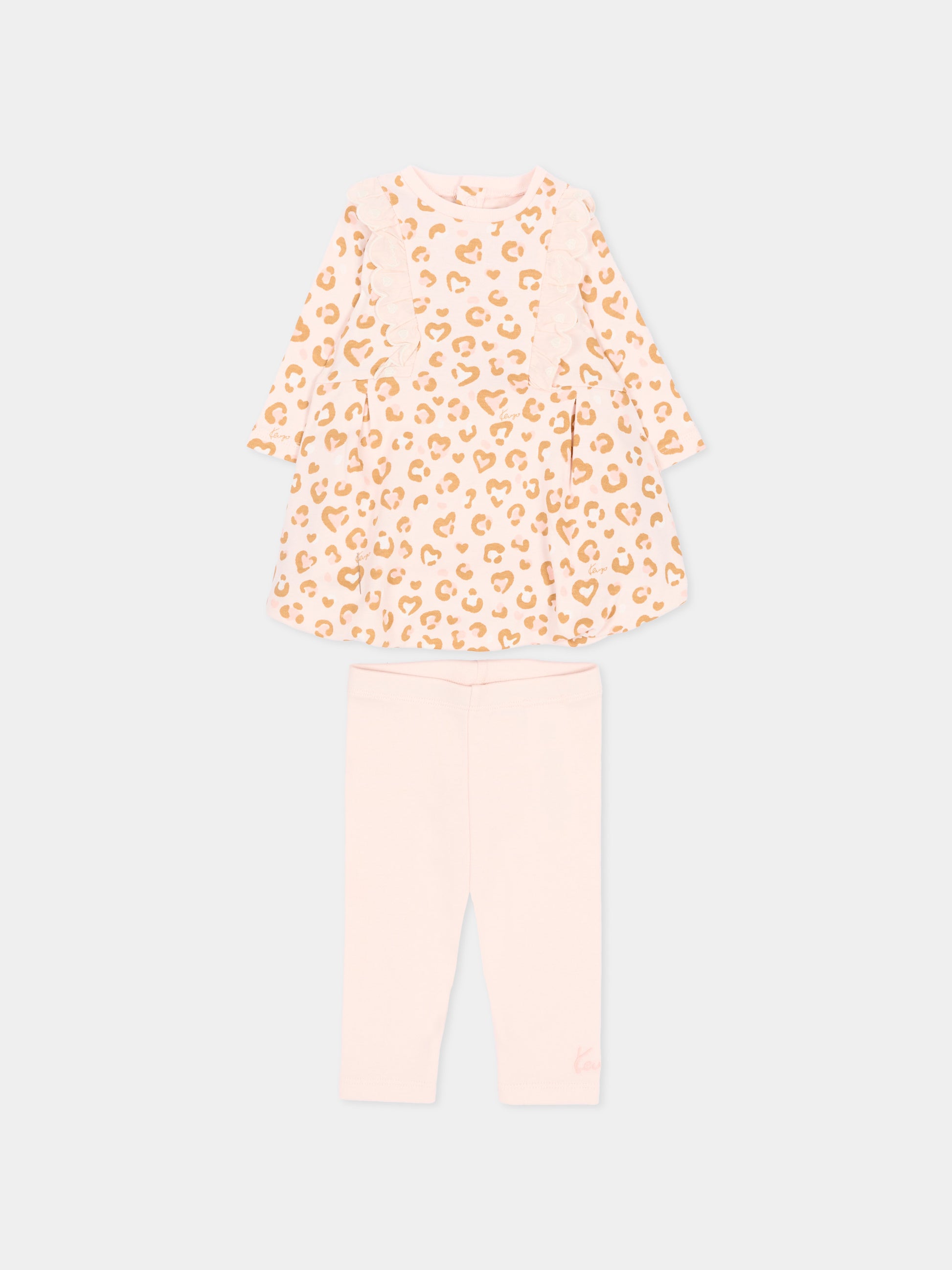 Completo nascita rosa per neonata,Kenzo Kids,K62091 43B