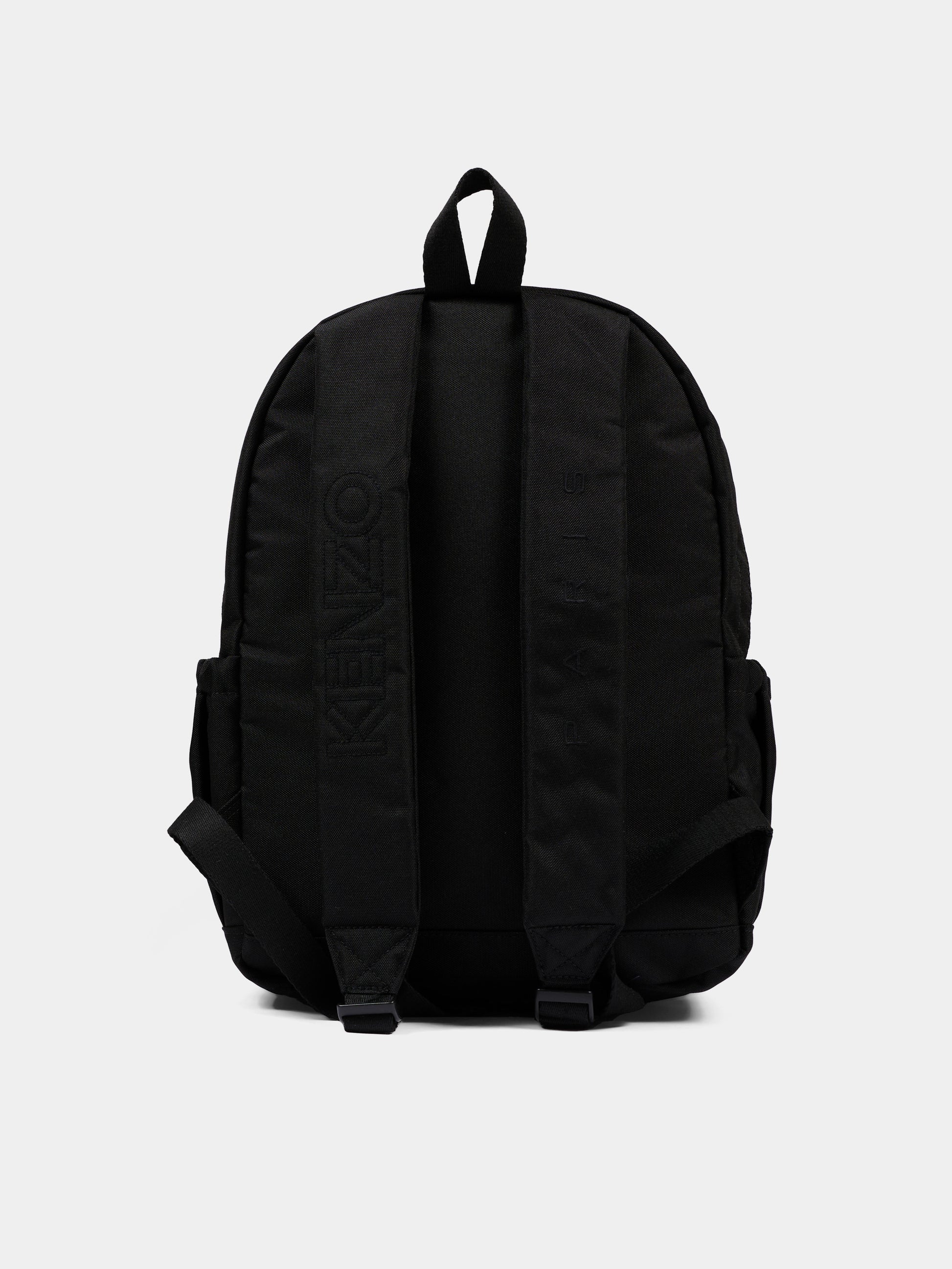 Zaino nero con ricamo logo,Kenzo Kids,K62155 09B