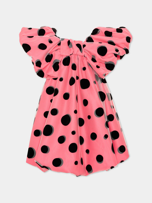 Abito elegante rosa per bambina a pois,Marc Jacobs,W60980 98A