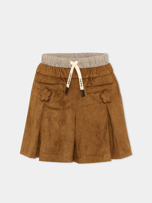 Shorts marrone per bambina,Marc Jacobs,W60985 367