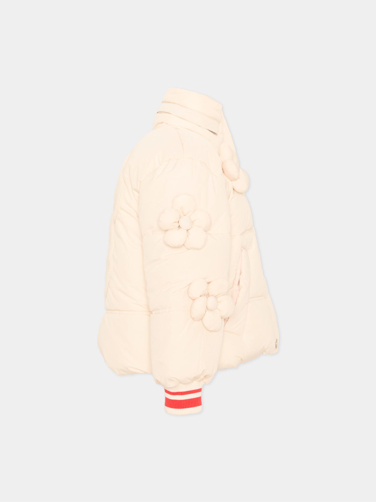 Piumino avorio per bambina con patch,Marc Jacobs,W61024 148