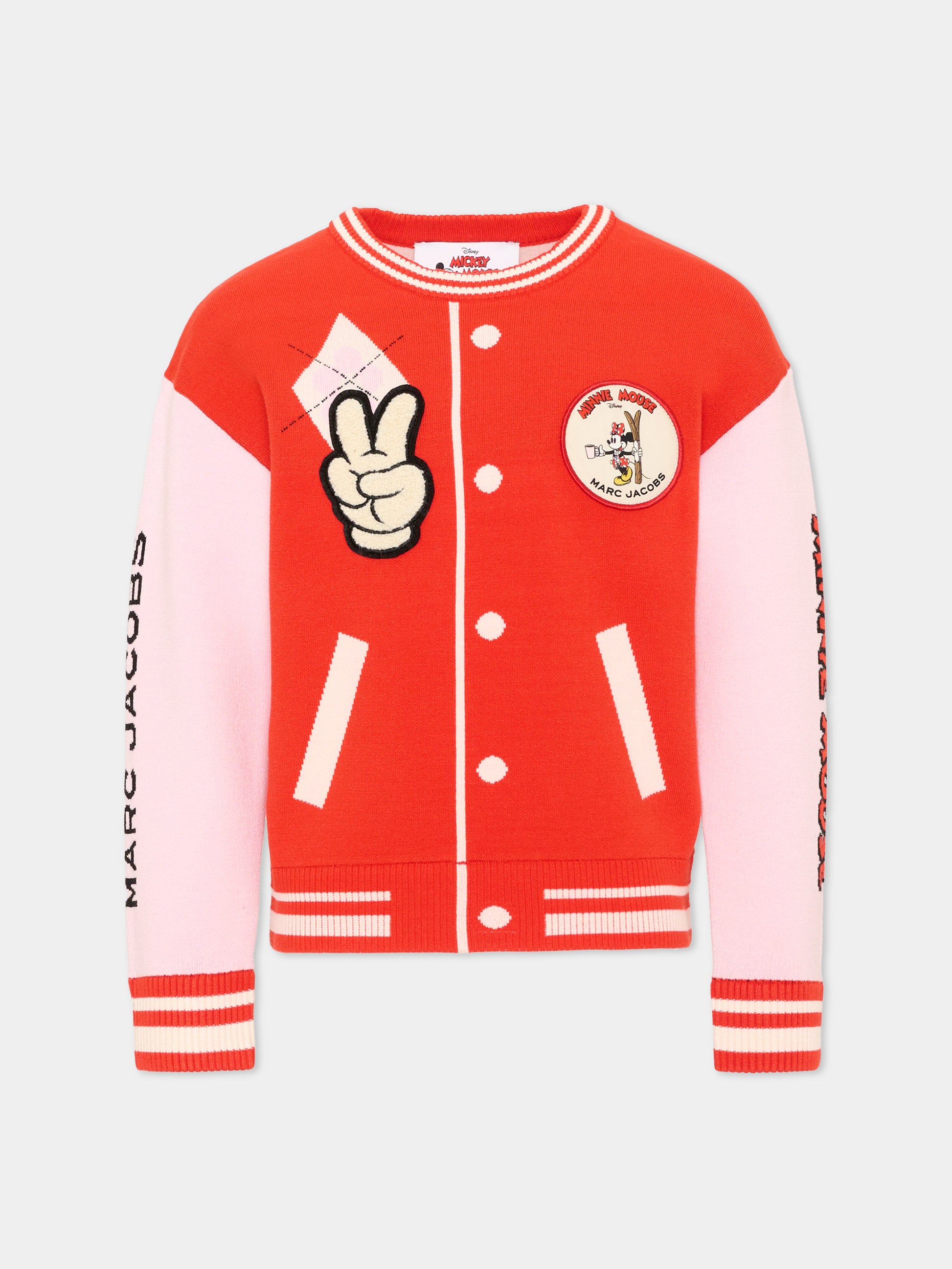 Maglione rosso per bambina Minnie,Marc Jacobs,W61110 975