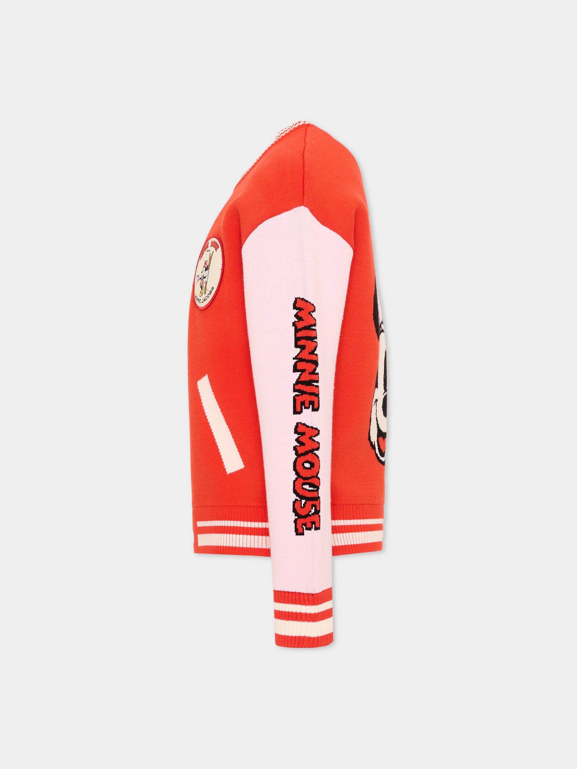 Maglione rosso per bambina Minnie,Marc Jacobs,W61110 975
