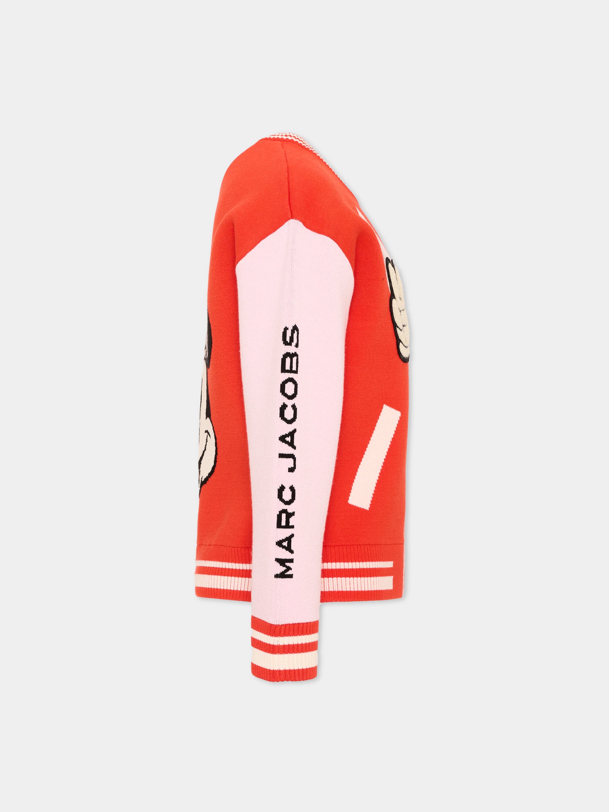 Maglione rosso per bambina Minnie,Marc Jacobs,W61110 975